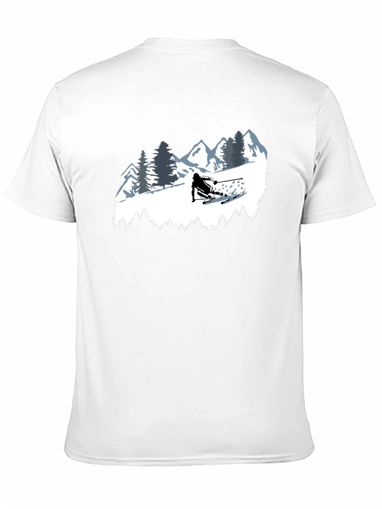 Skiing T-Shirt - Mountain Adventure Tee