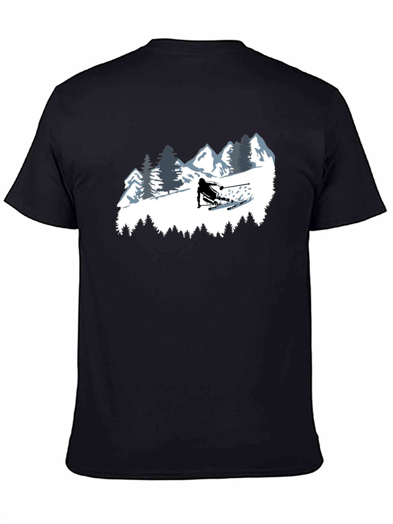Skiing T-Shirt - Mountain Adventure Tee