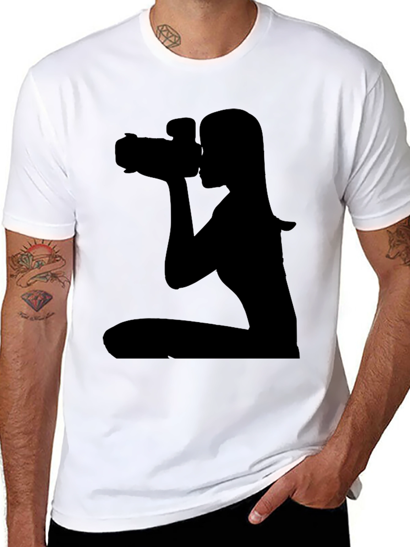 Photographer Silhouette Graphic Tee