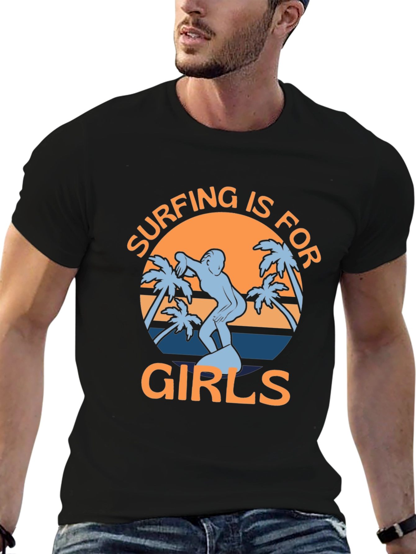 Surfing Is For Girls Tee