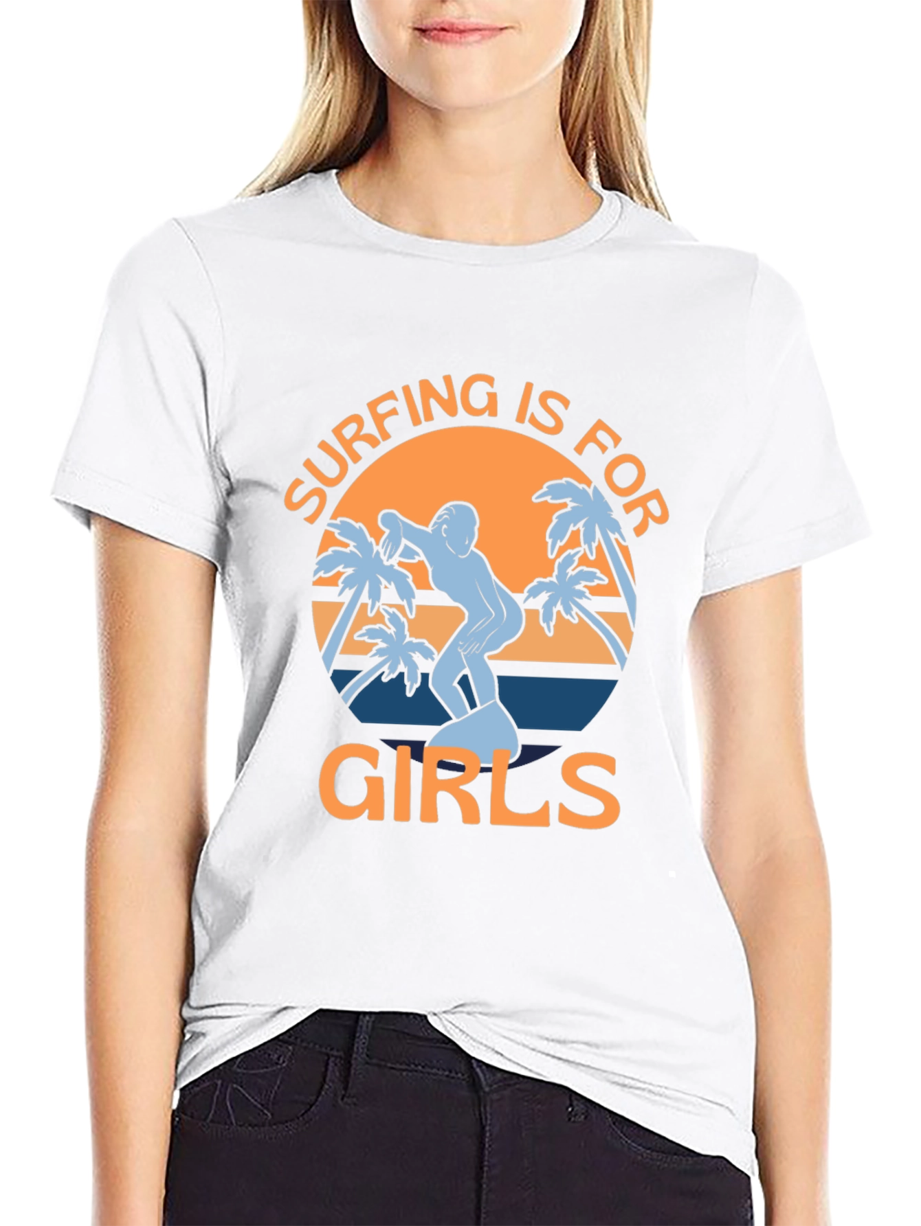 Surfing Is For Girls Tee