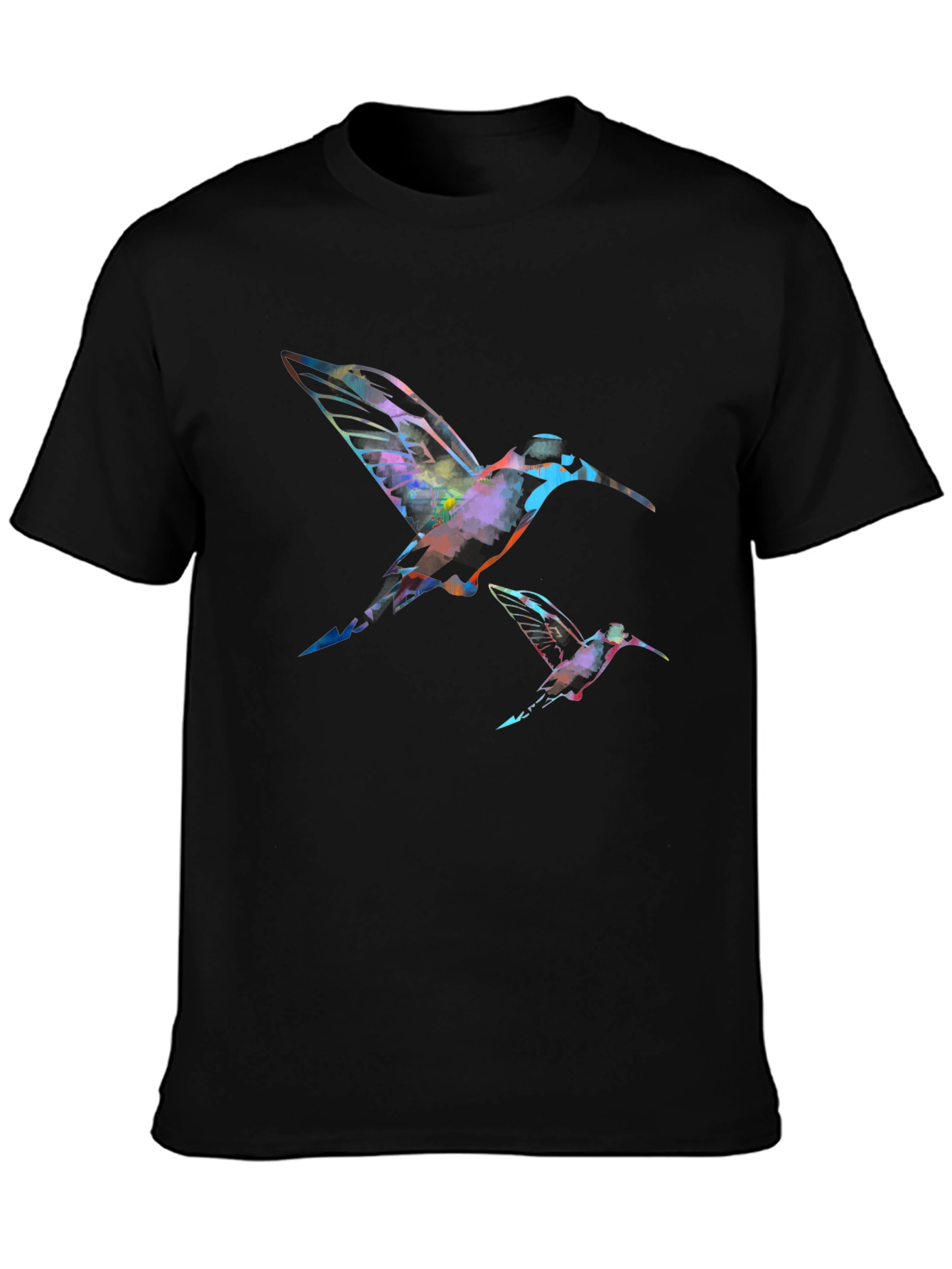 Hummingbird Graphic Black T-Shirt