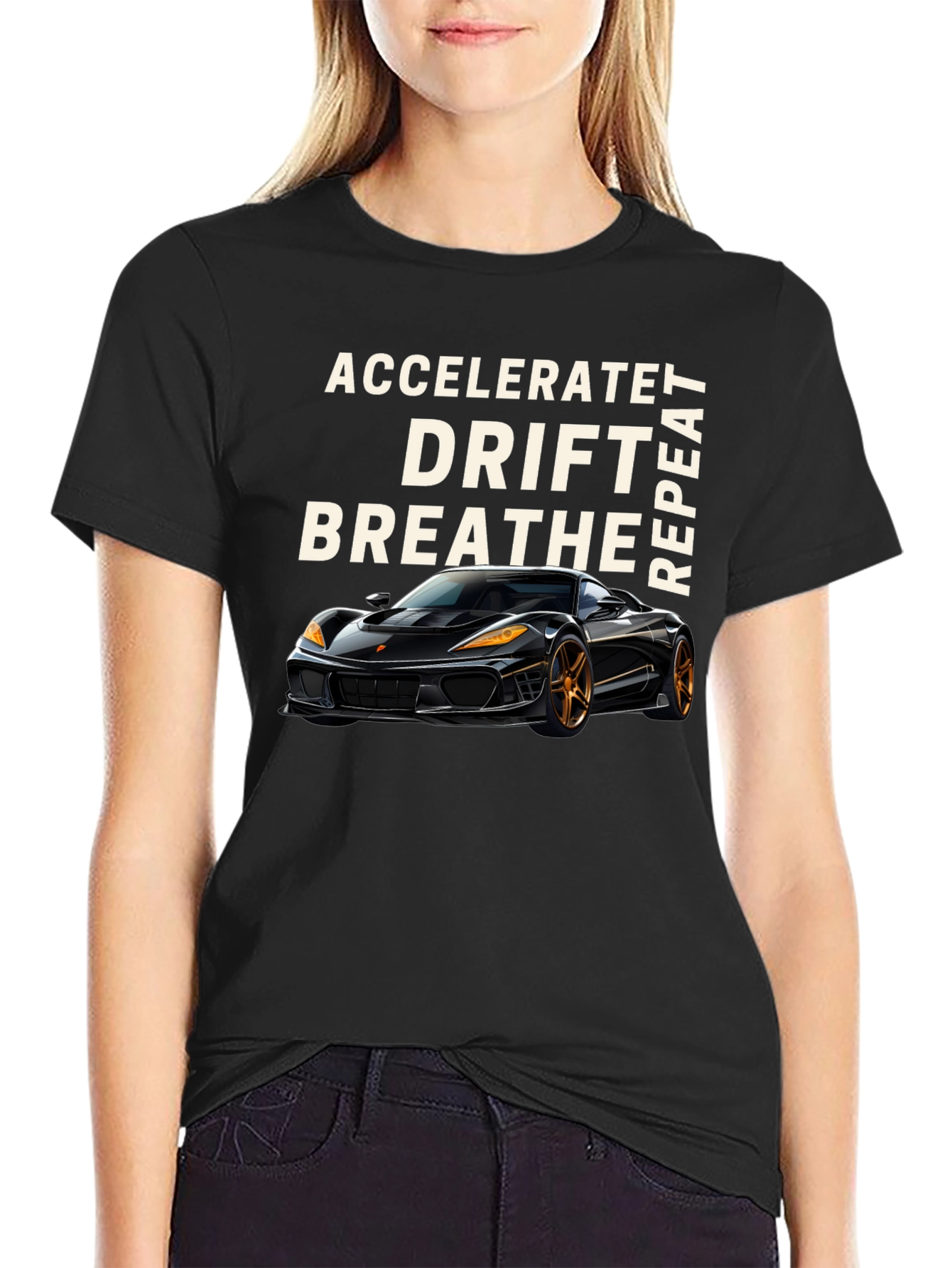 Accelerate Drift Breathe Repeat Car T-Shirt