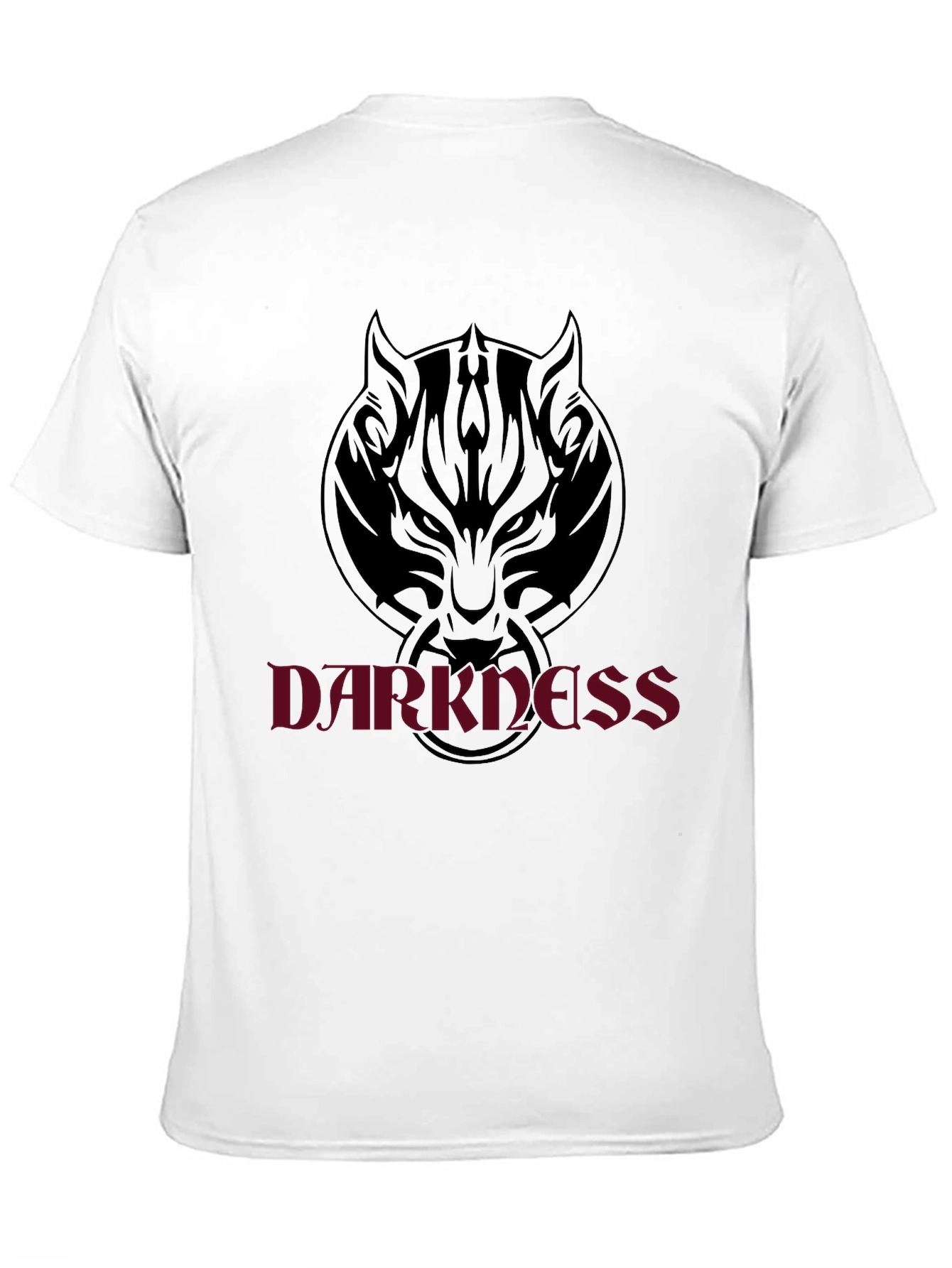 Darkness Wolf Graphic Black T-Shirt