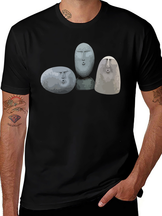 Moai Rock Head Graphic Tee