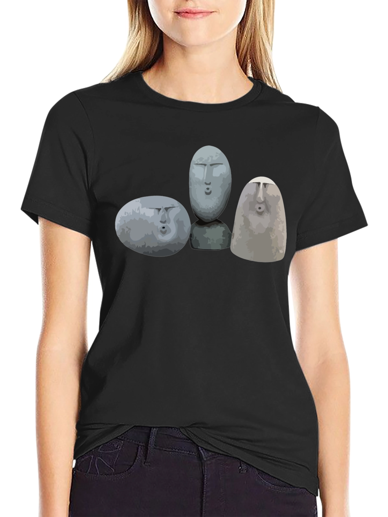 Moai Rock Head Graphic Tee