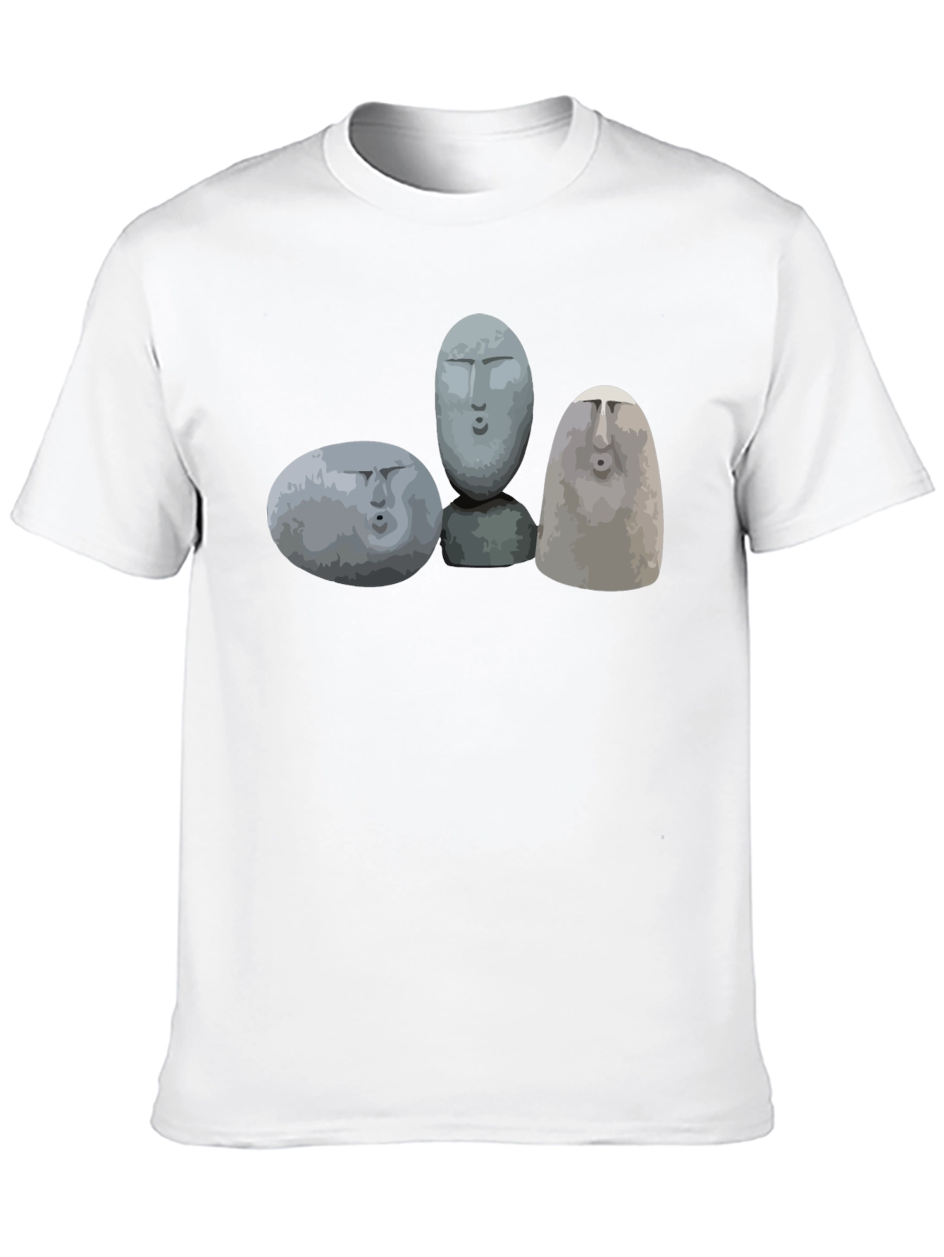 Moai Rock Head Graphic Tee