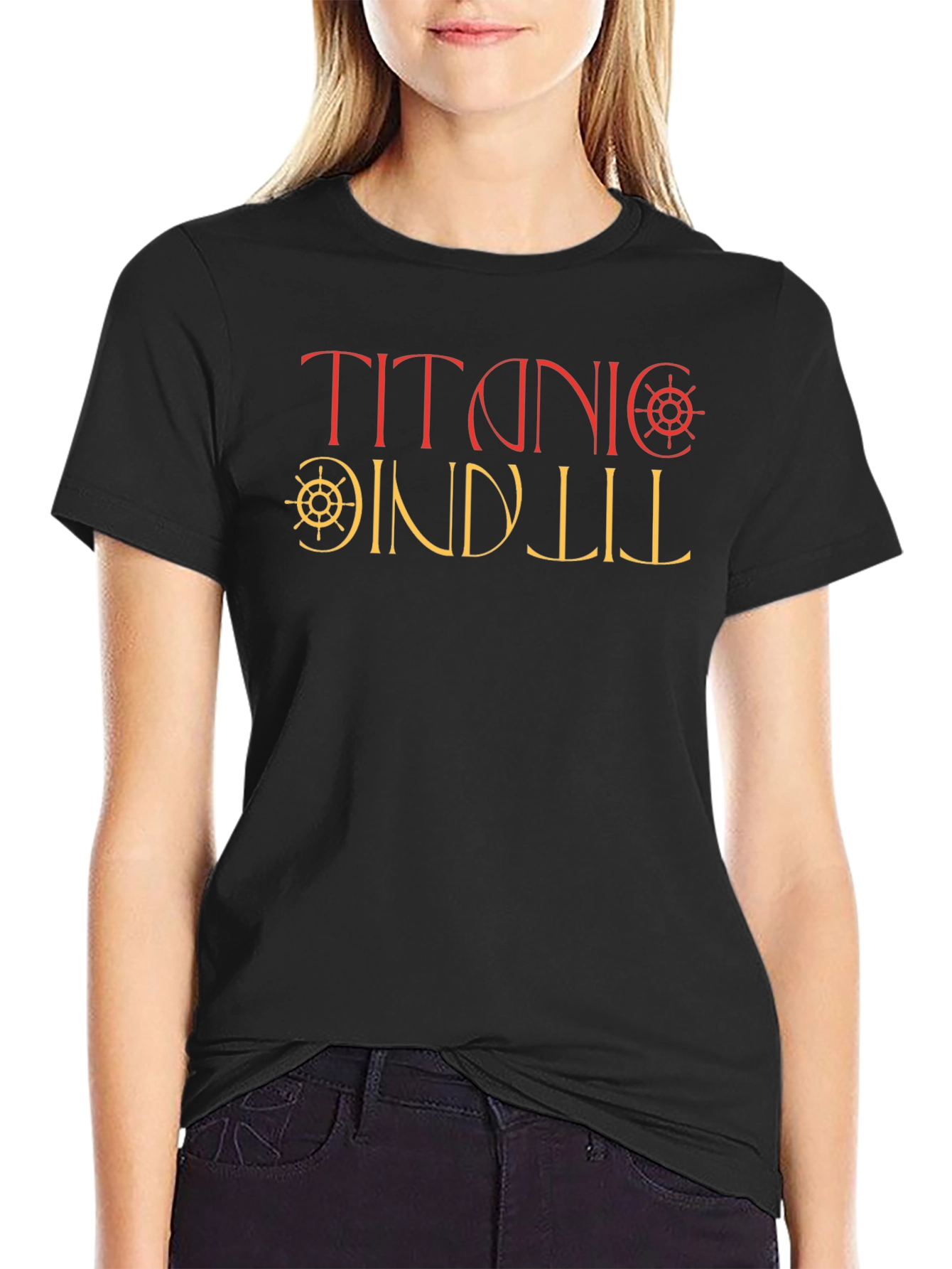 Titanic Graphic Tee | Mens Black Cotton T-Shirt