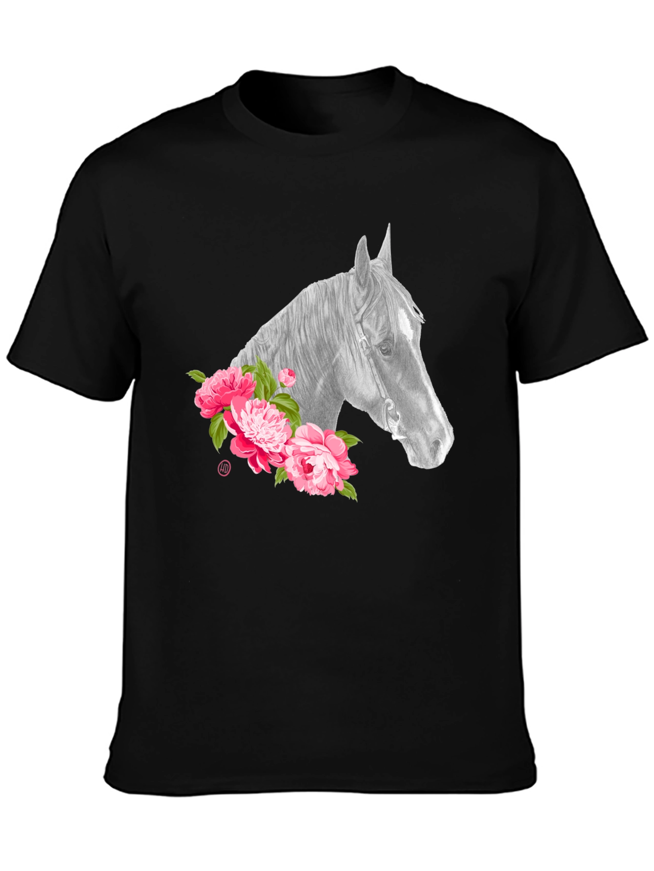 Horse & Floral Graphic Tee