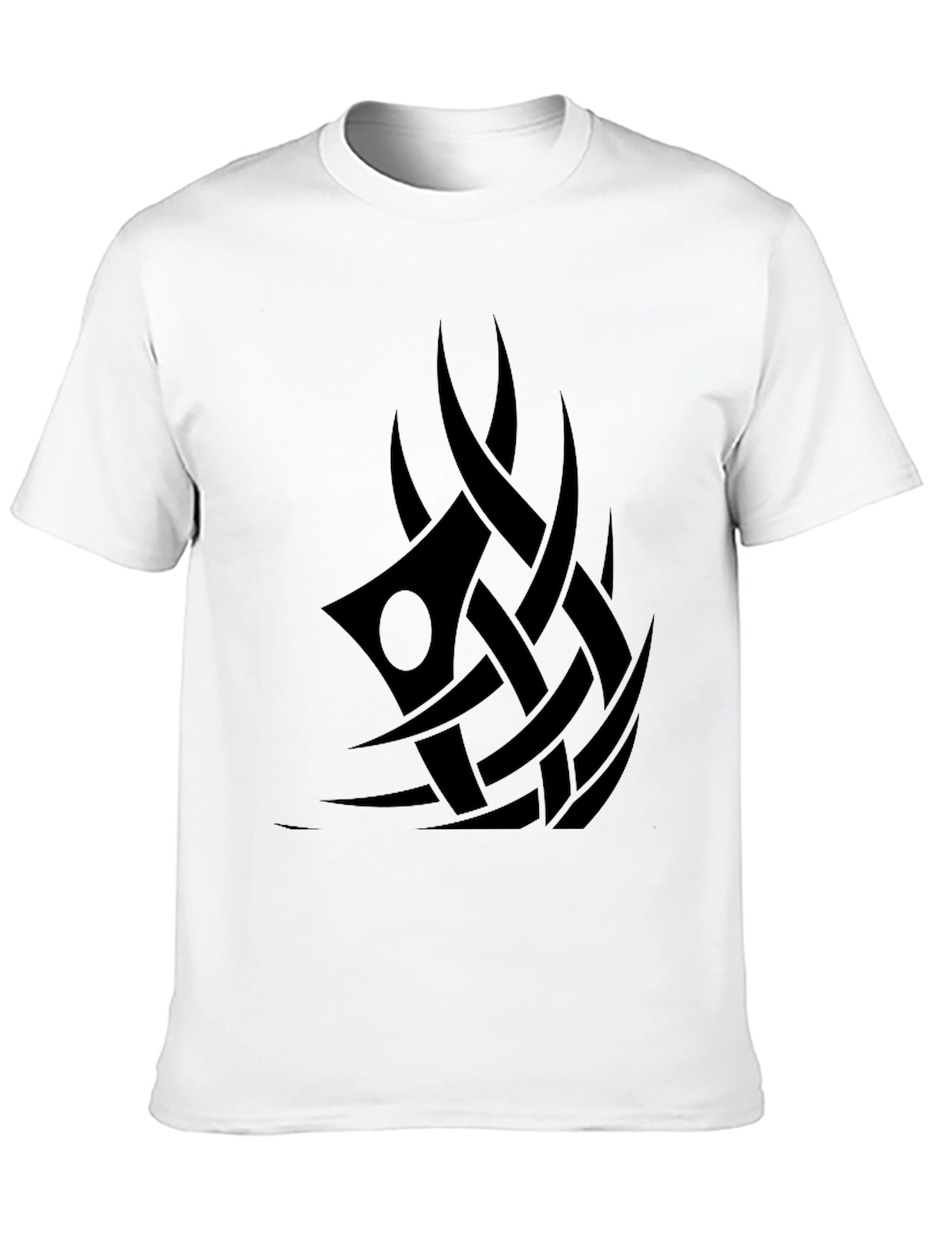 Mens Black Tribal Tattoo Graphic Tee