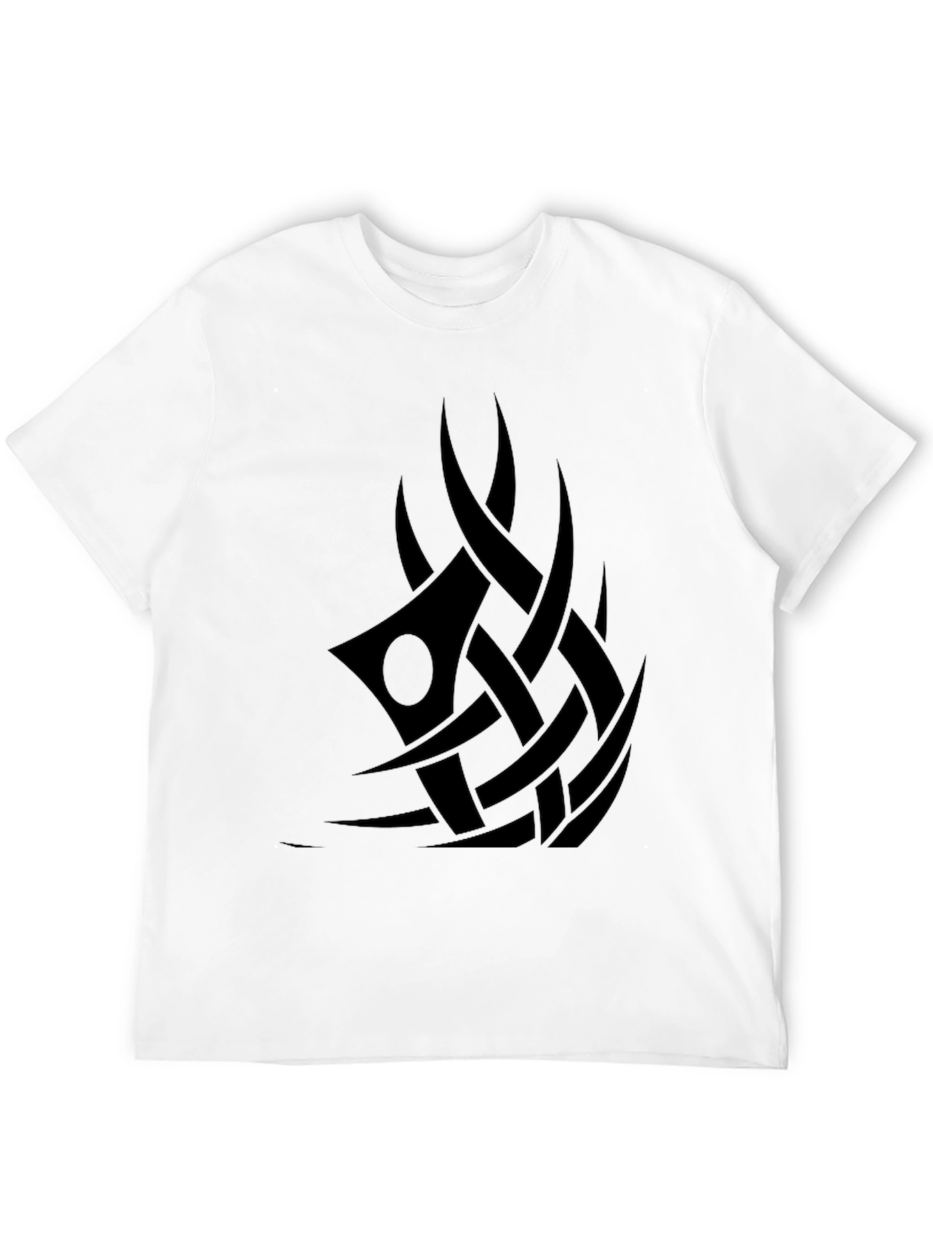 Mens Black Tribal Tattoo Graphic Tee