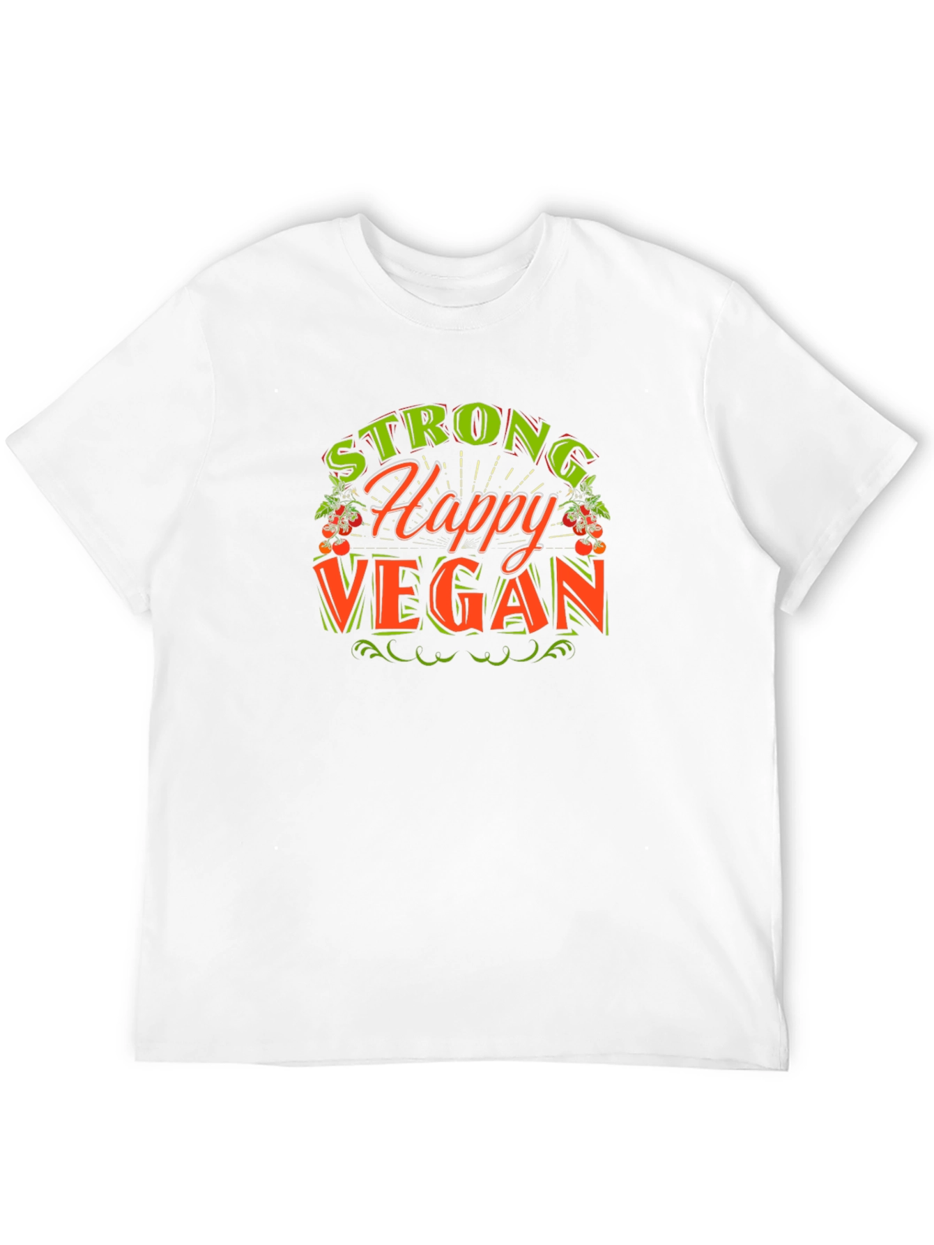 Strong Happy Vegan Graphic Tee