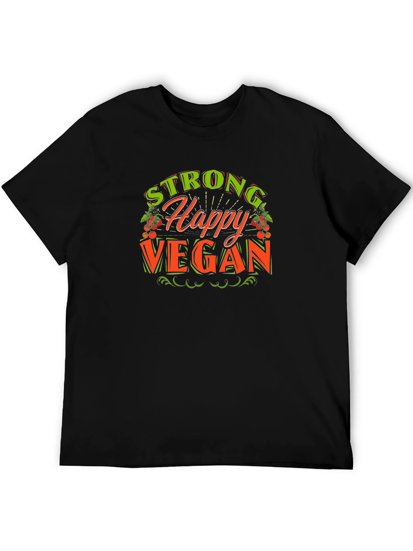 Strong Happy Vegan Graphic Tee