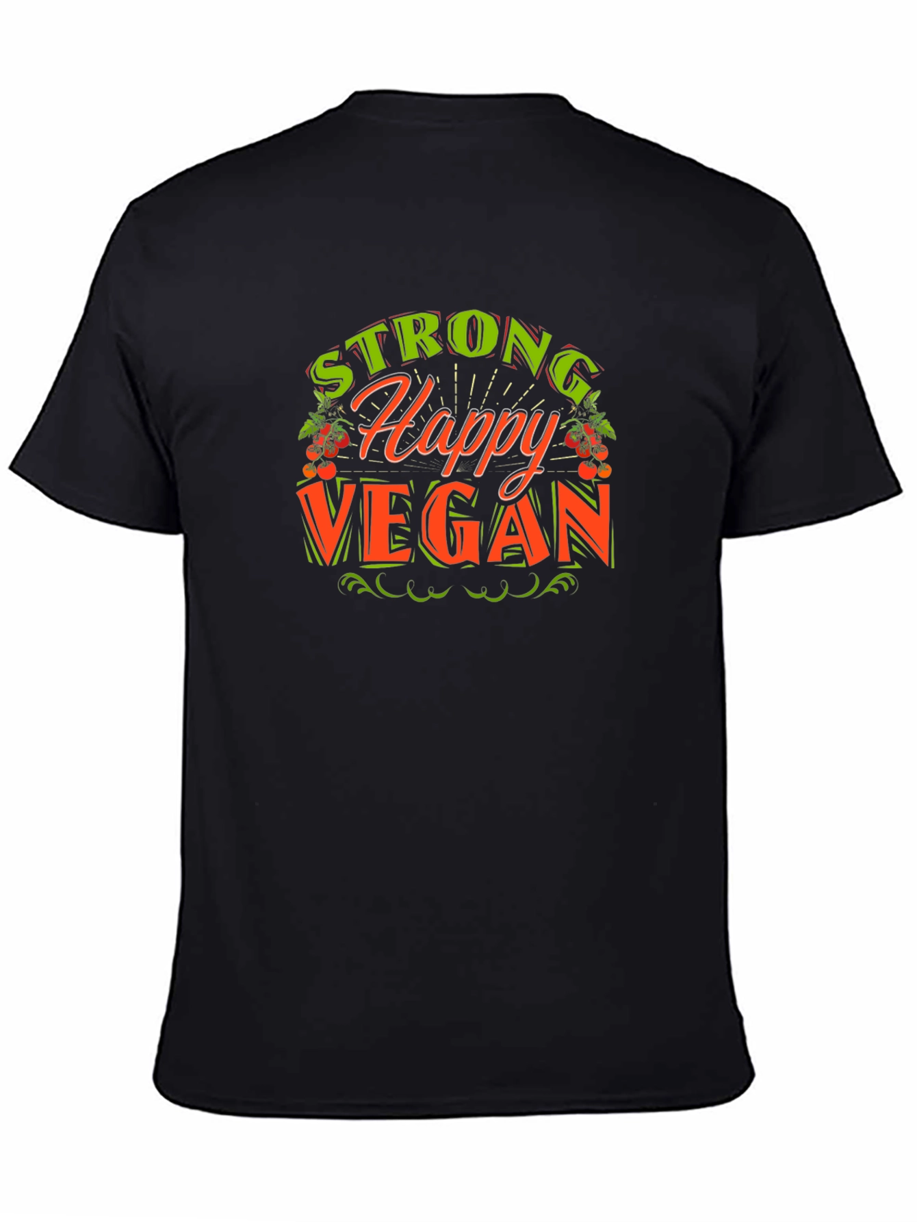 Strong Happy Vegan Graphic Tee