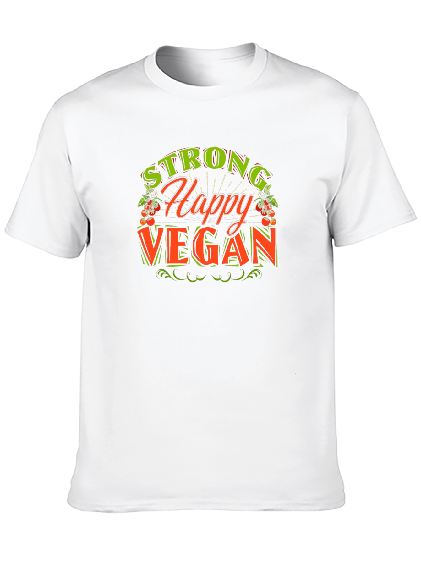 Strong Happy Vegan Graphic Tee