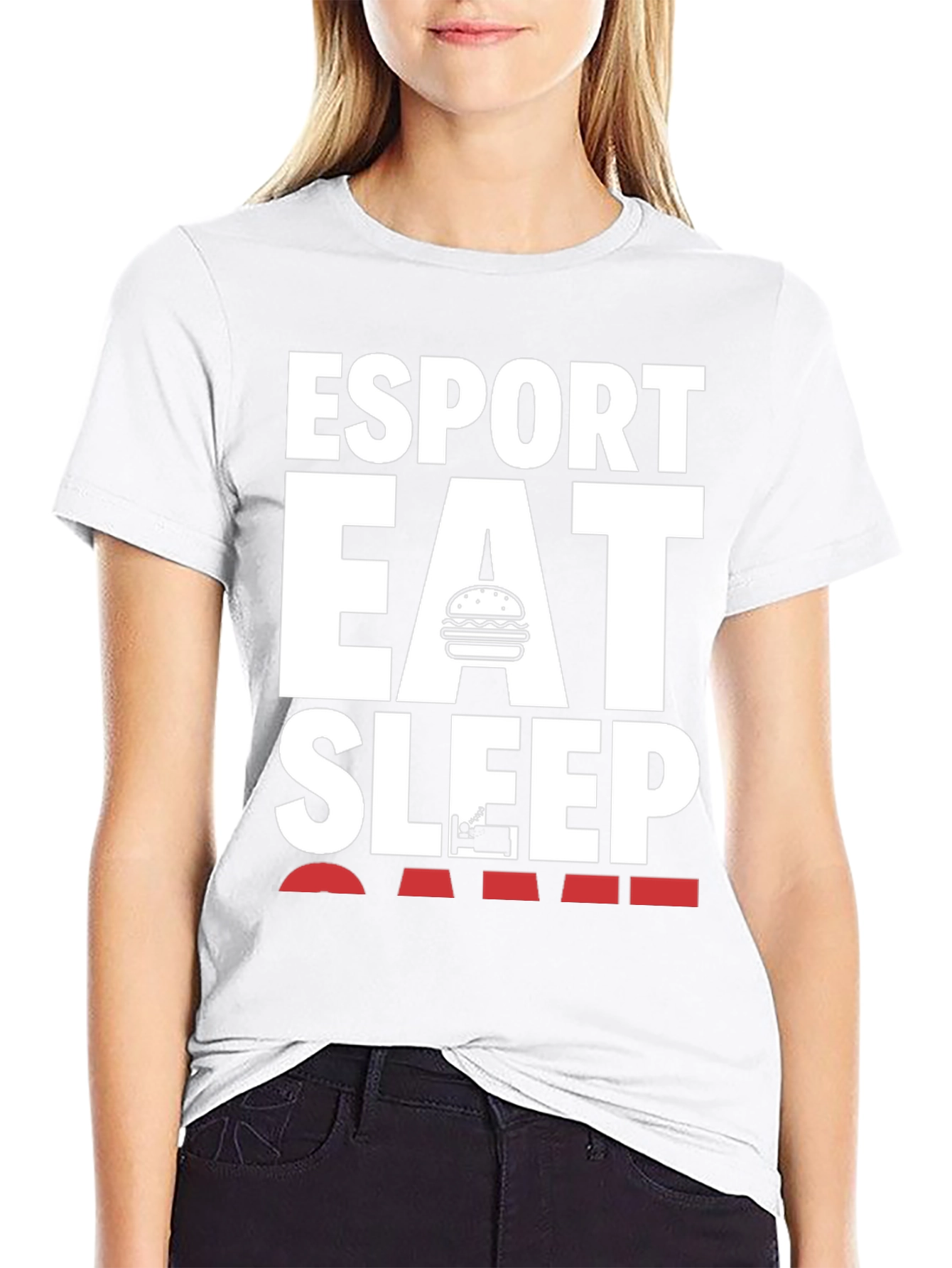 Esport Eat Sleep Game Black T-Shirt