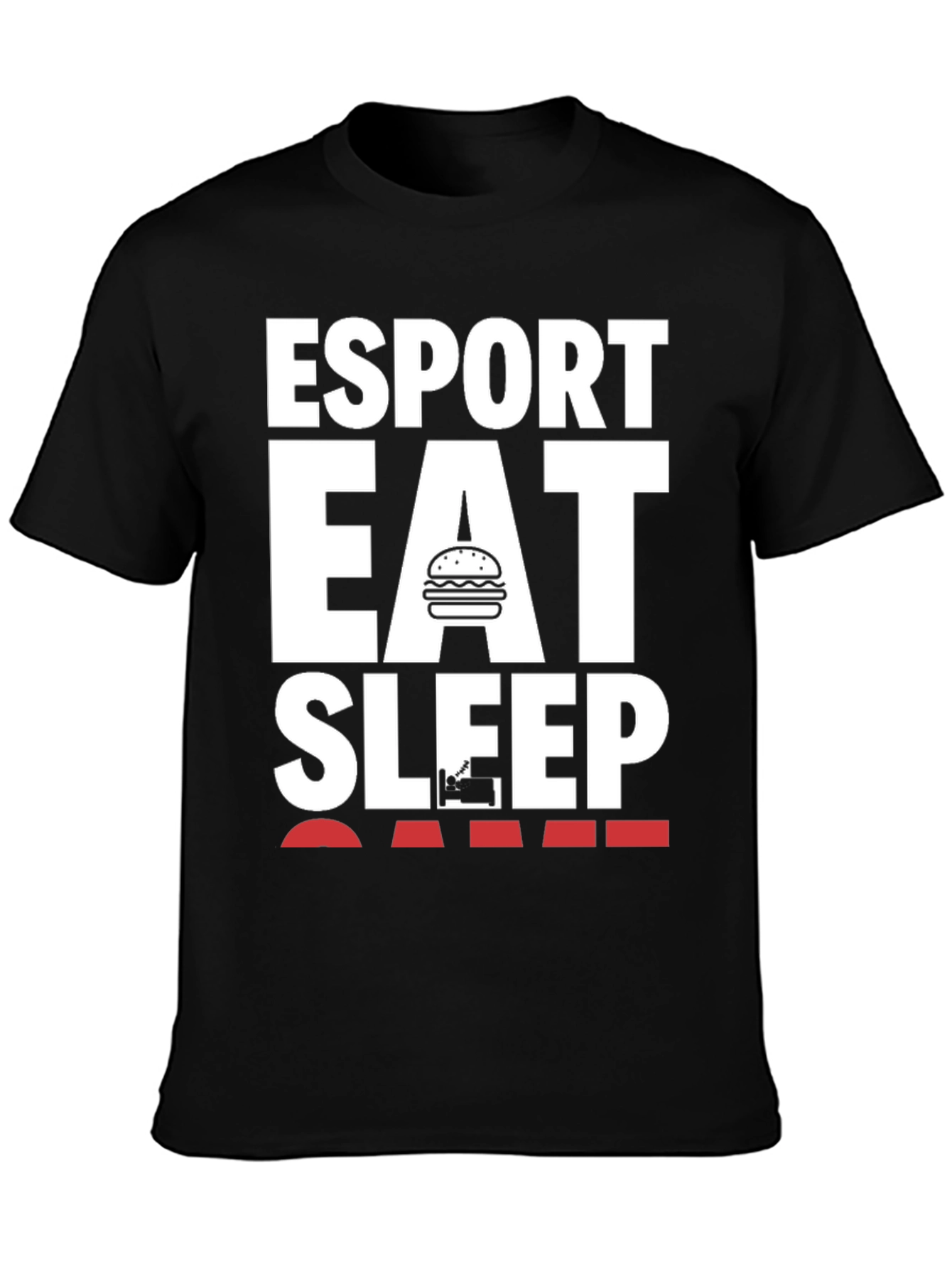 Esport Eat Sleep Game Black T-Shirt