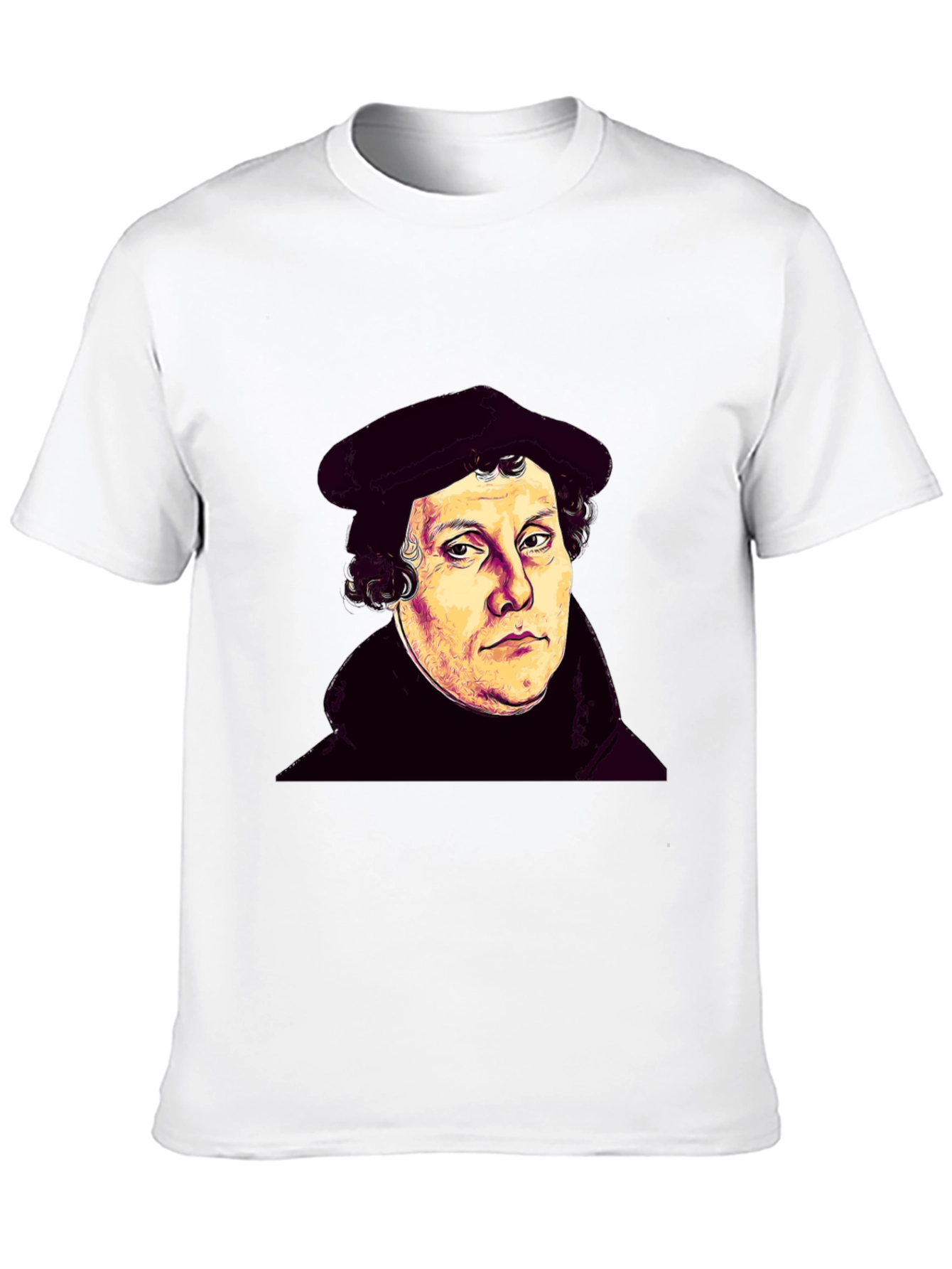 Martin Luther Portrait Black T-Shirt