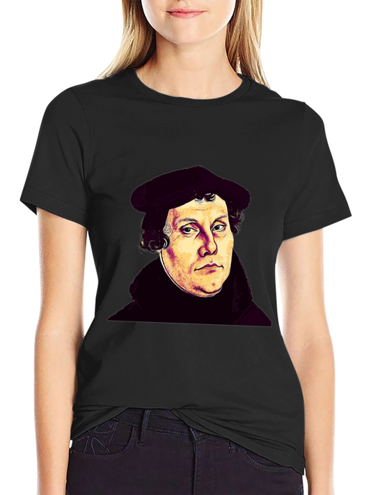 Martin Luther Portrait Black T-Shirt