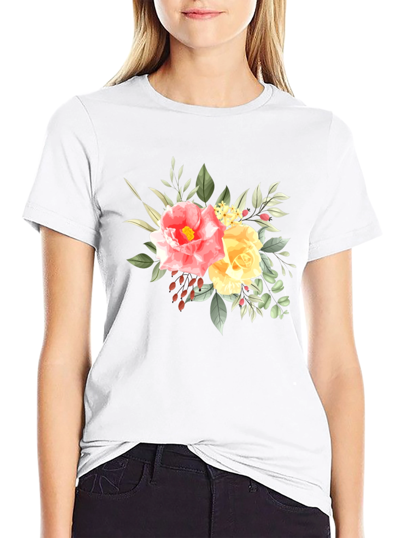 Floral T-Shirt - Stylish Graphic Tee