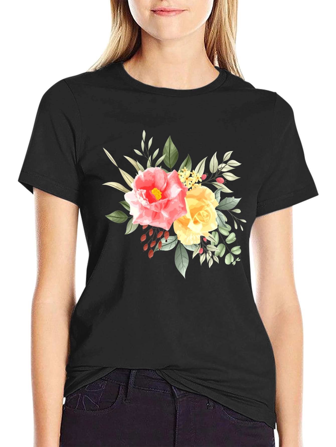 Floral T-Shirt - Stylish Graphic Tee