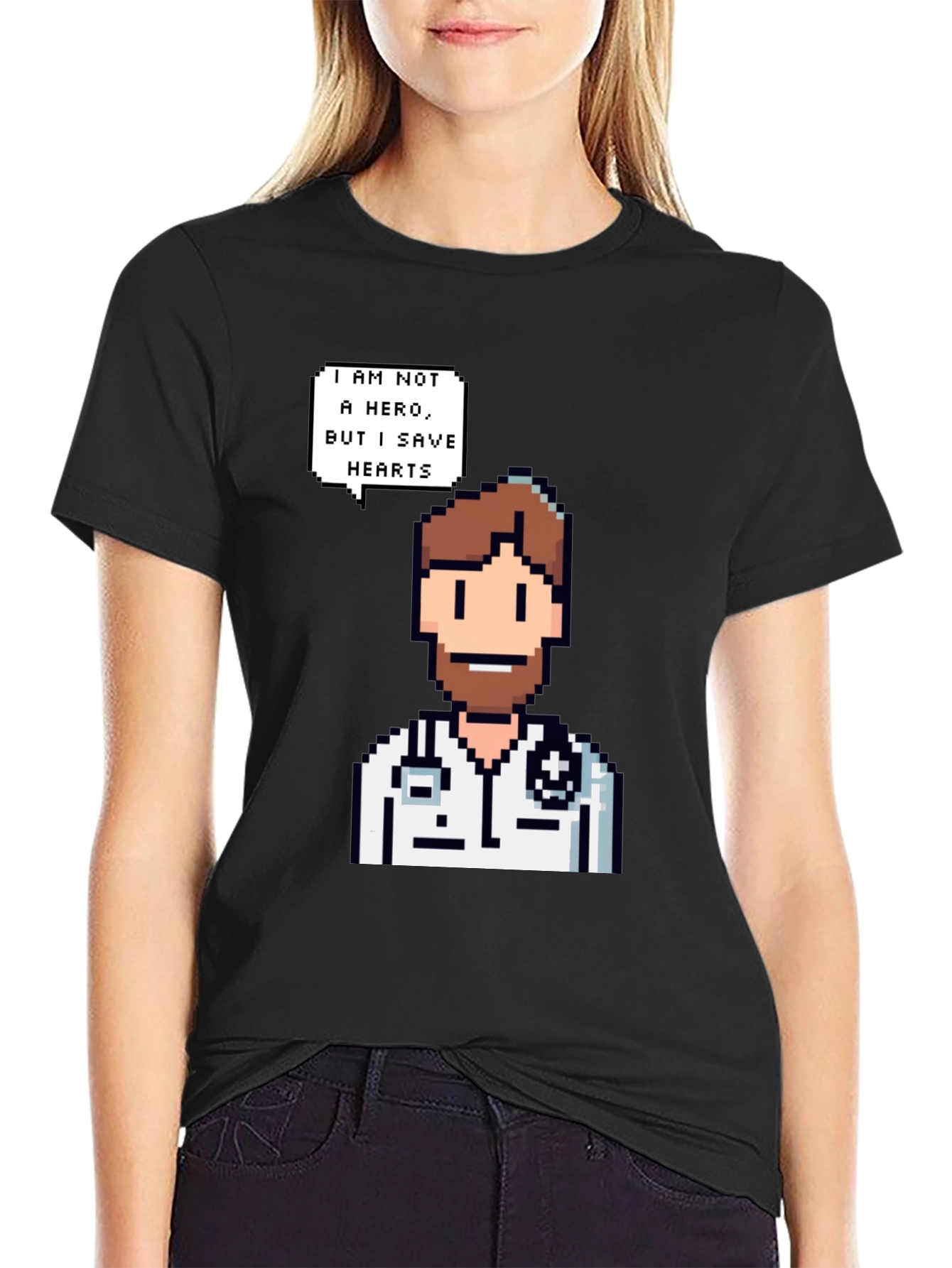 Pixel Doctor T-Shirt - I Save Hearts