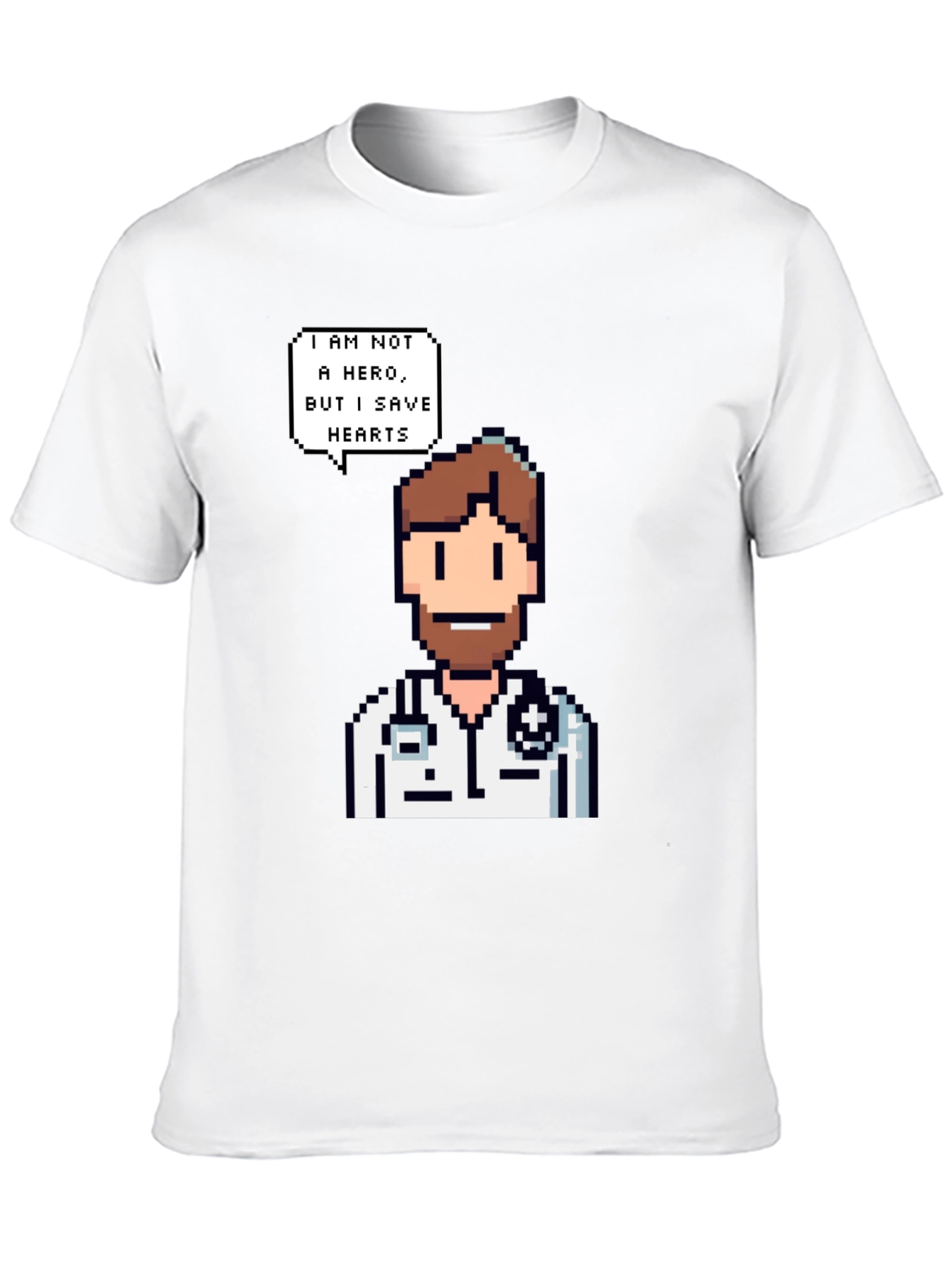 Pixel Doctor T-Shirt - I Save Hearts