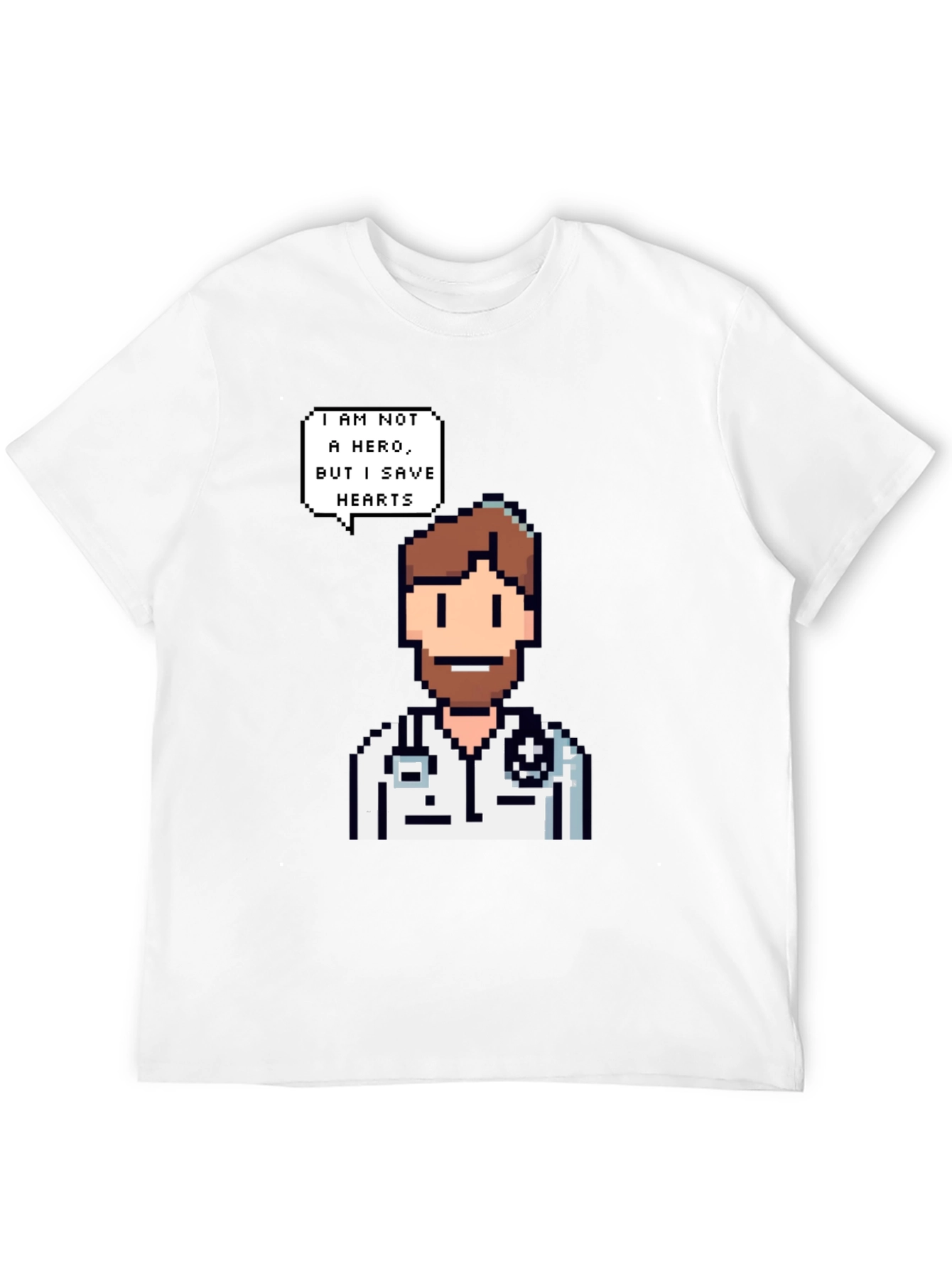 Pixel Doctor T-Shirt - I Save Hearts
