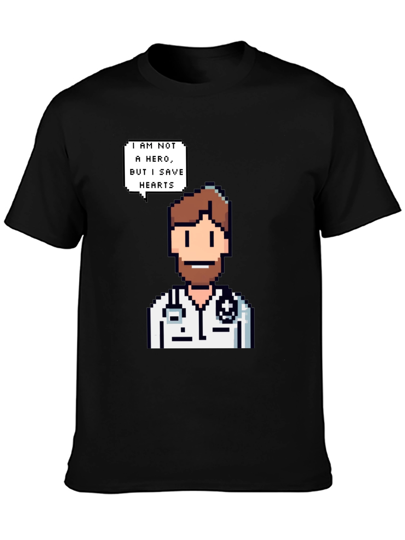 Pixel Doctor T-Shirt - I Save Hearts