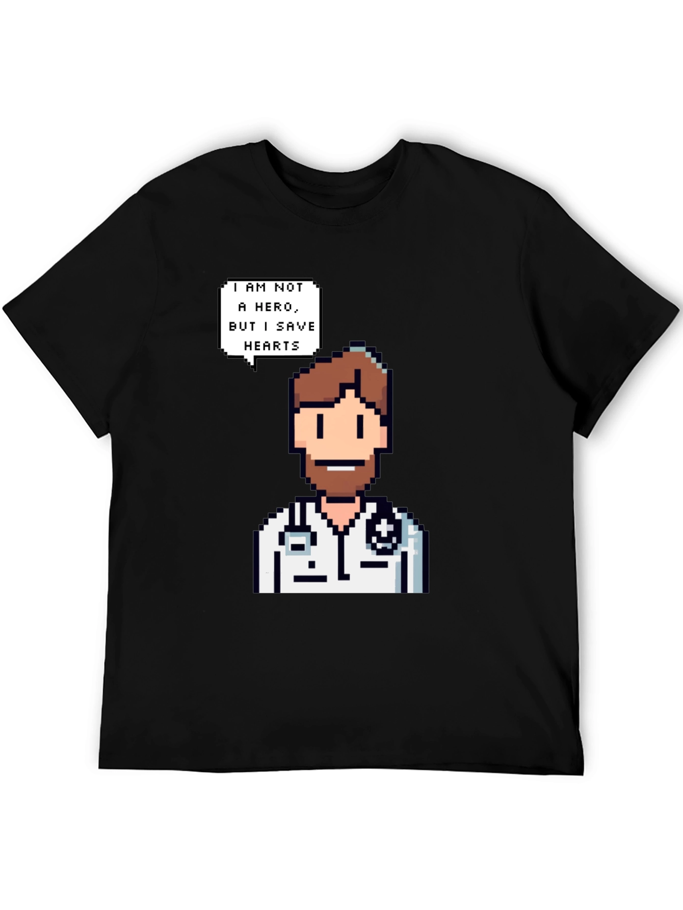 Pixel Doctor T-Shirt - I Save Hearts