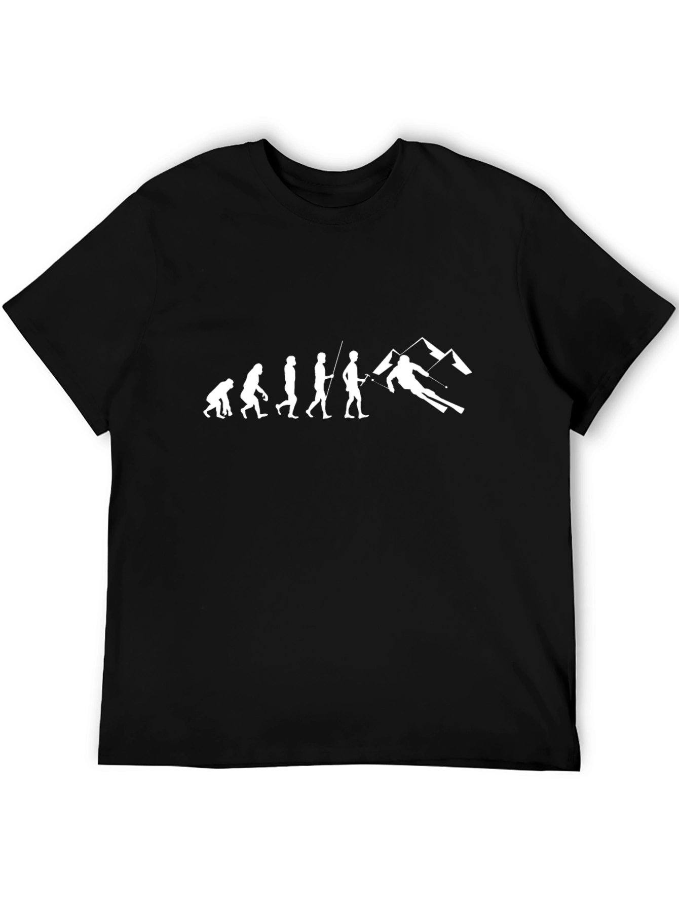 Ski Evolution T-Shirt - Black Graphic Tee