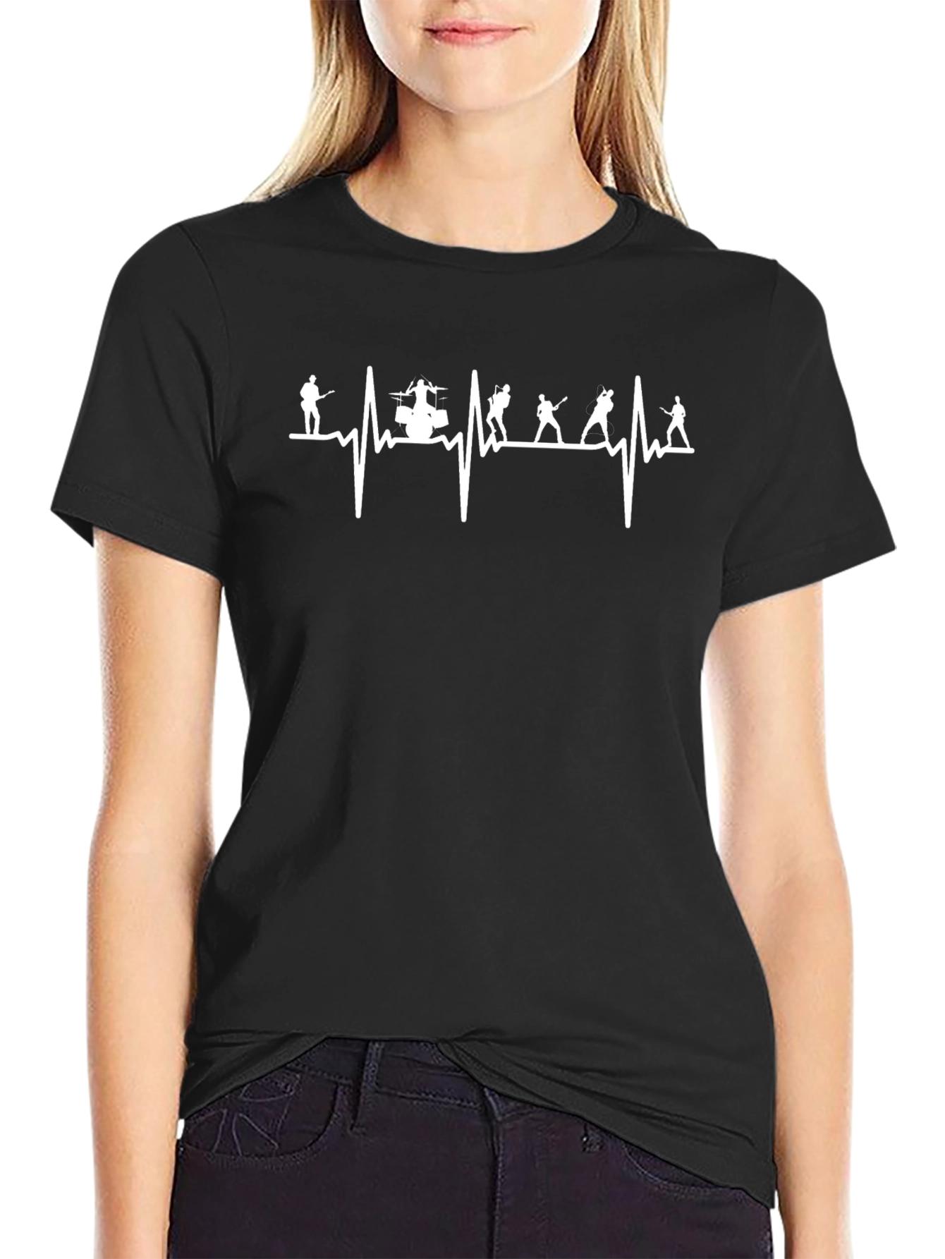 Music is Lifebeat Black T-Shirt