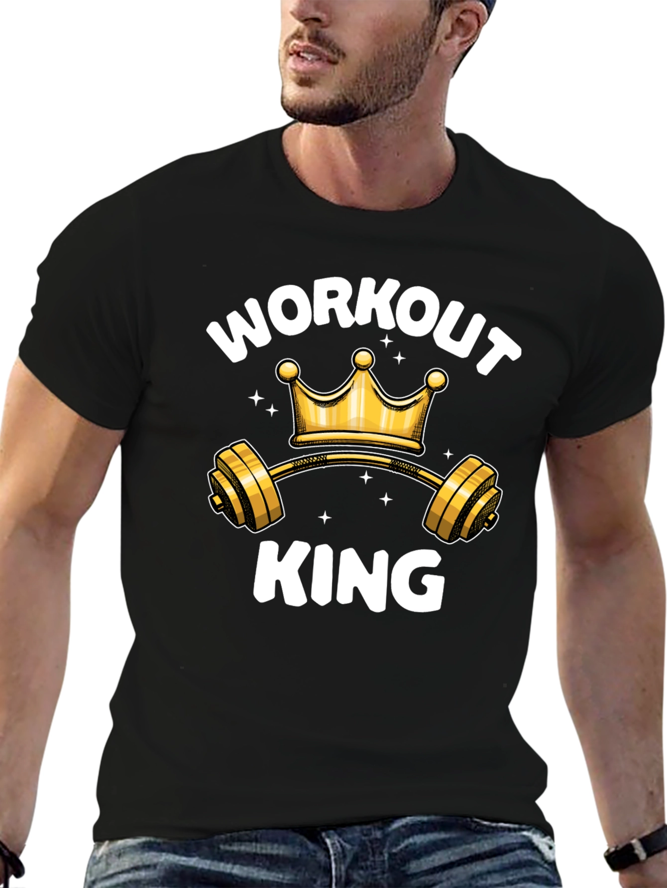 Workout King Graphic Tee - Gym Lover Apparel