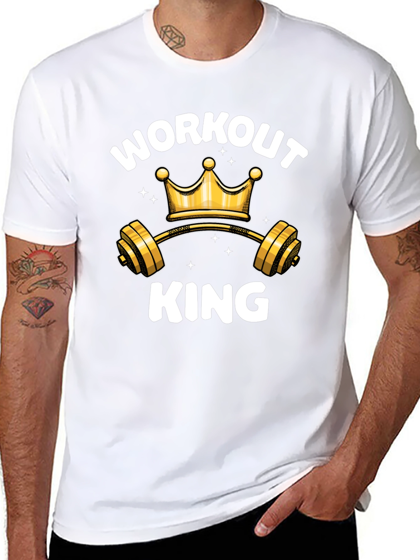 Workout King Graphic Tee - Gym Lover Apparel