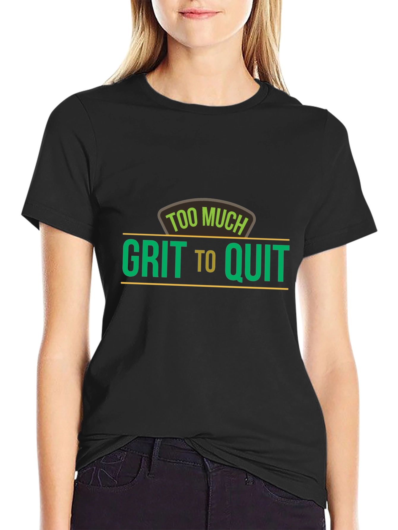 Grit To Quit Black T-Shirt