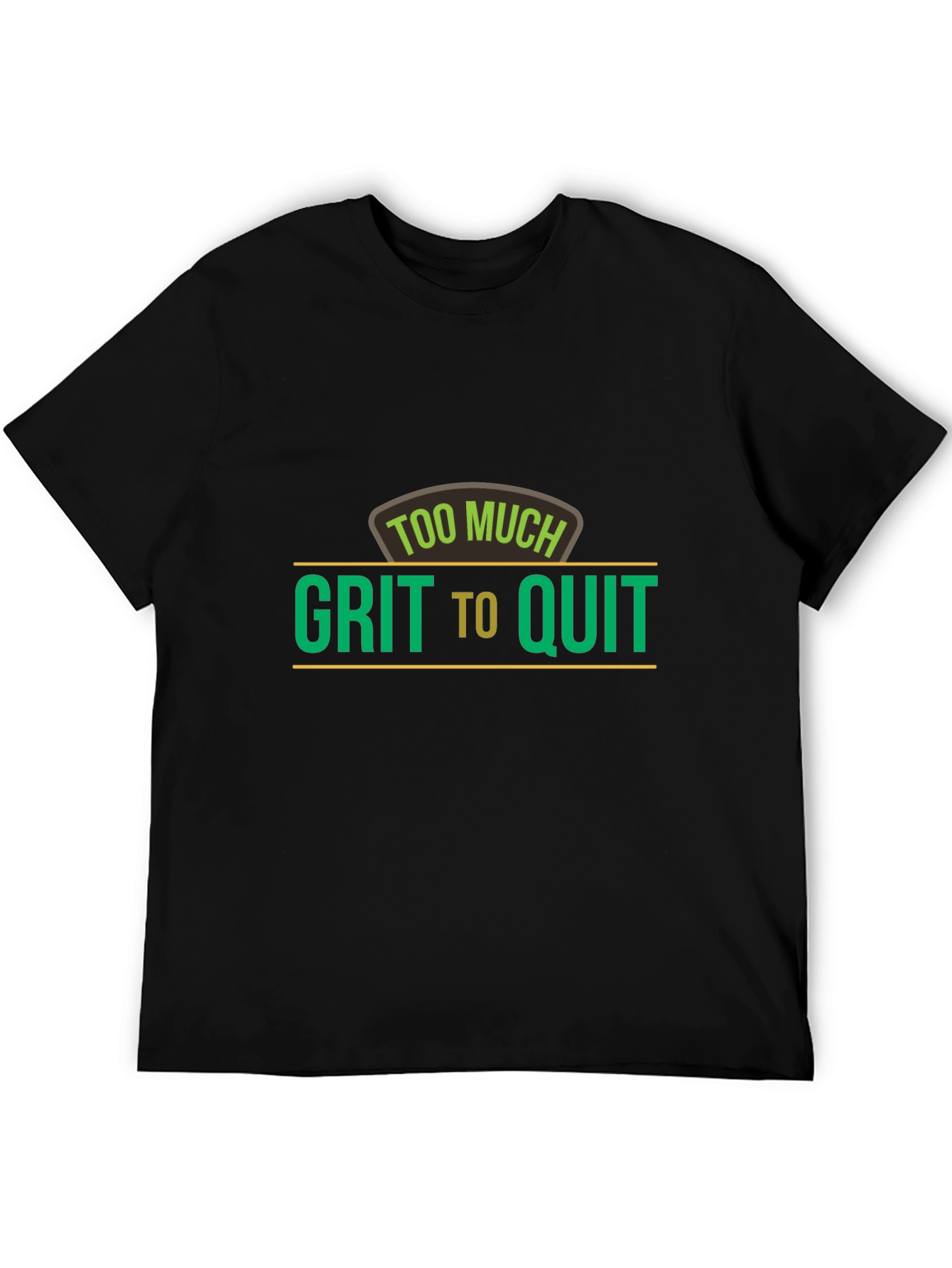 Grit To Quit Black T-Shirt