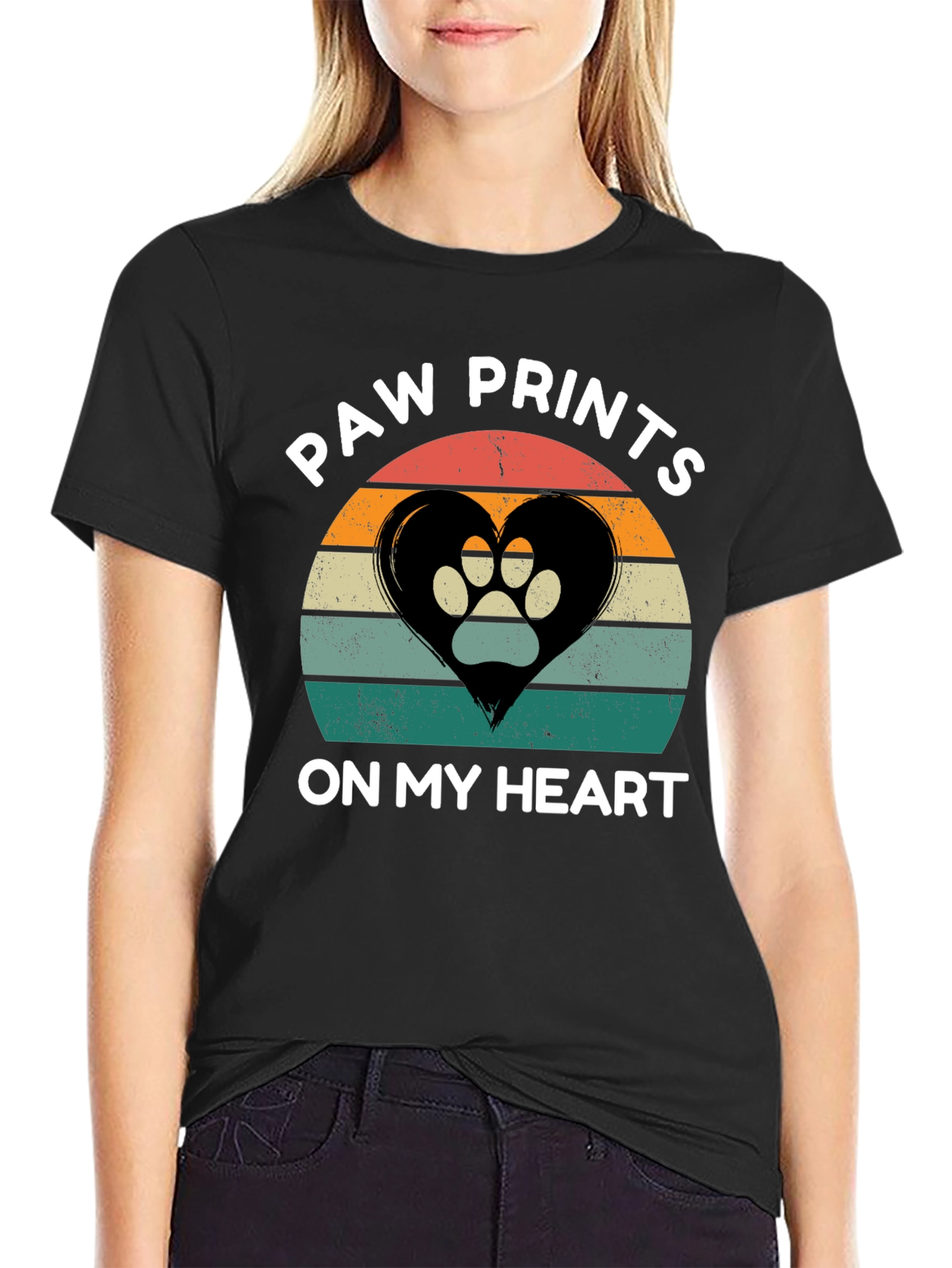 Paw Prints On My Heart T-Shirt