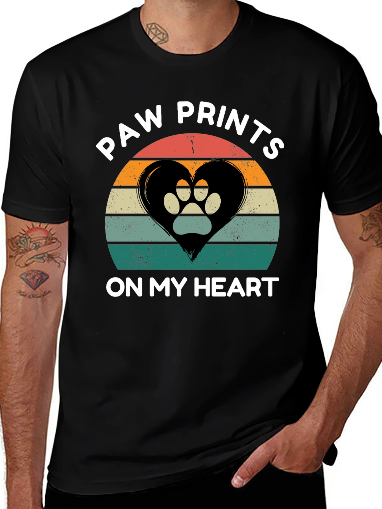 Paw Prints On My Heart T-Shirt
