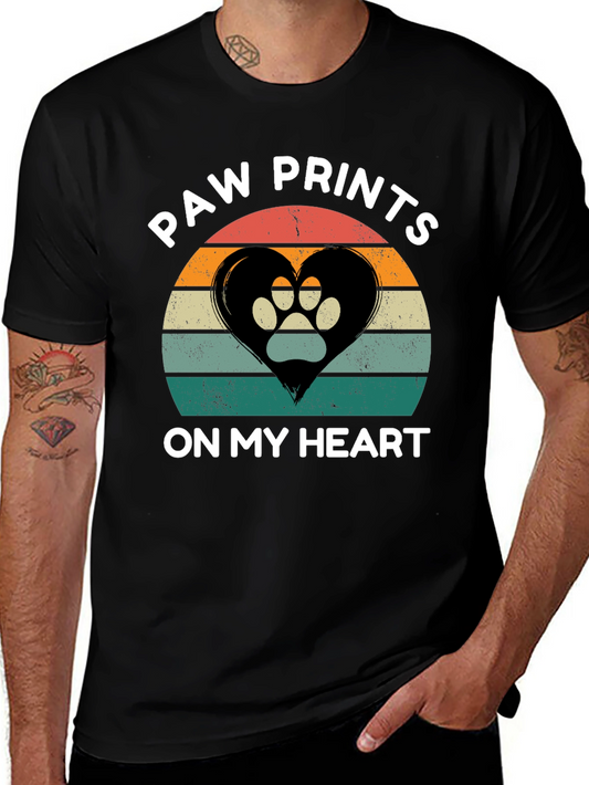 Paw Prints On My Heart T-Shirt