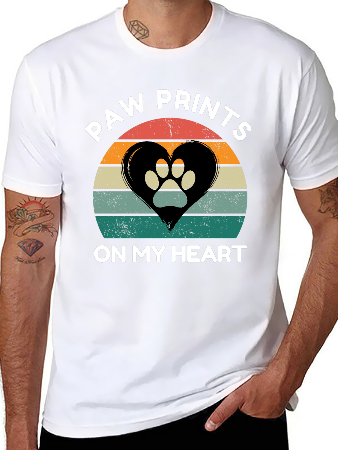 Paw Prints On My Heart T-Shirt