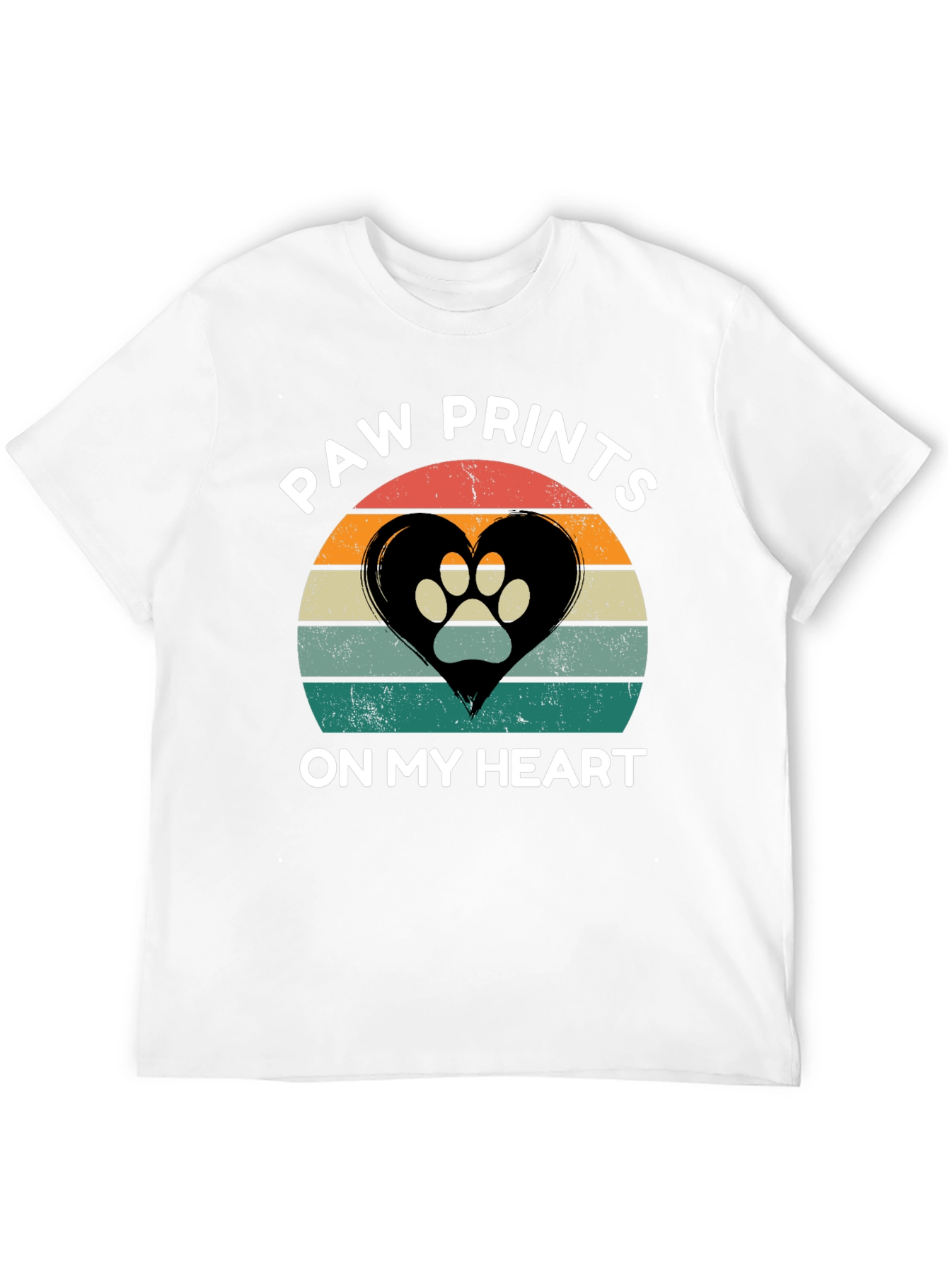 Paw Prints On My Heart T-Shirt