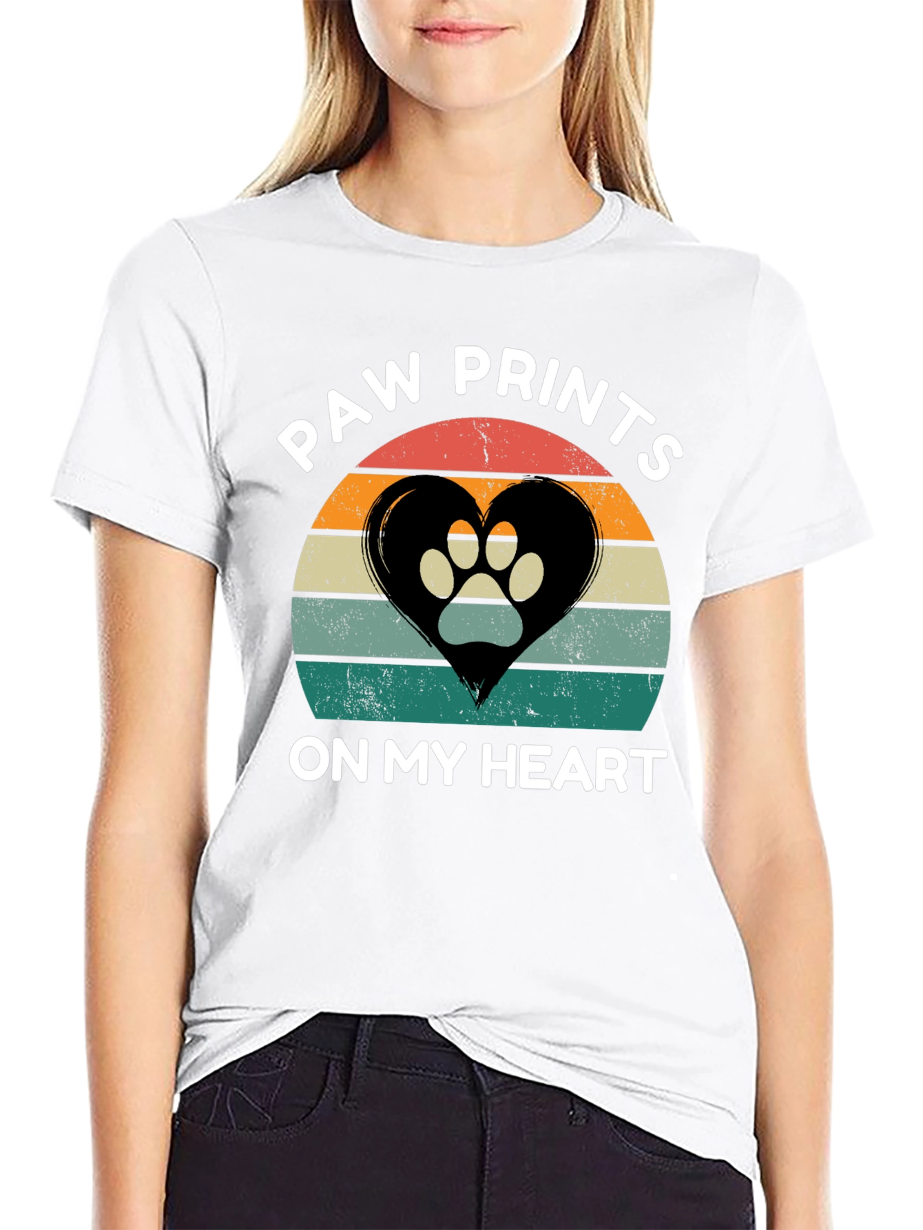 Paw Prints On My Heart T-Shirt