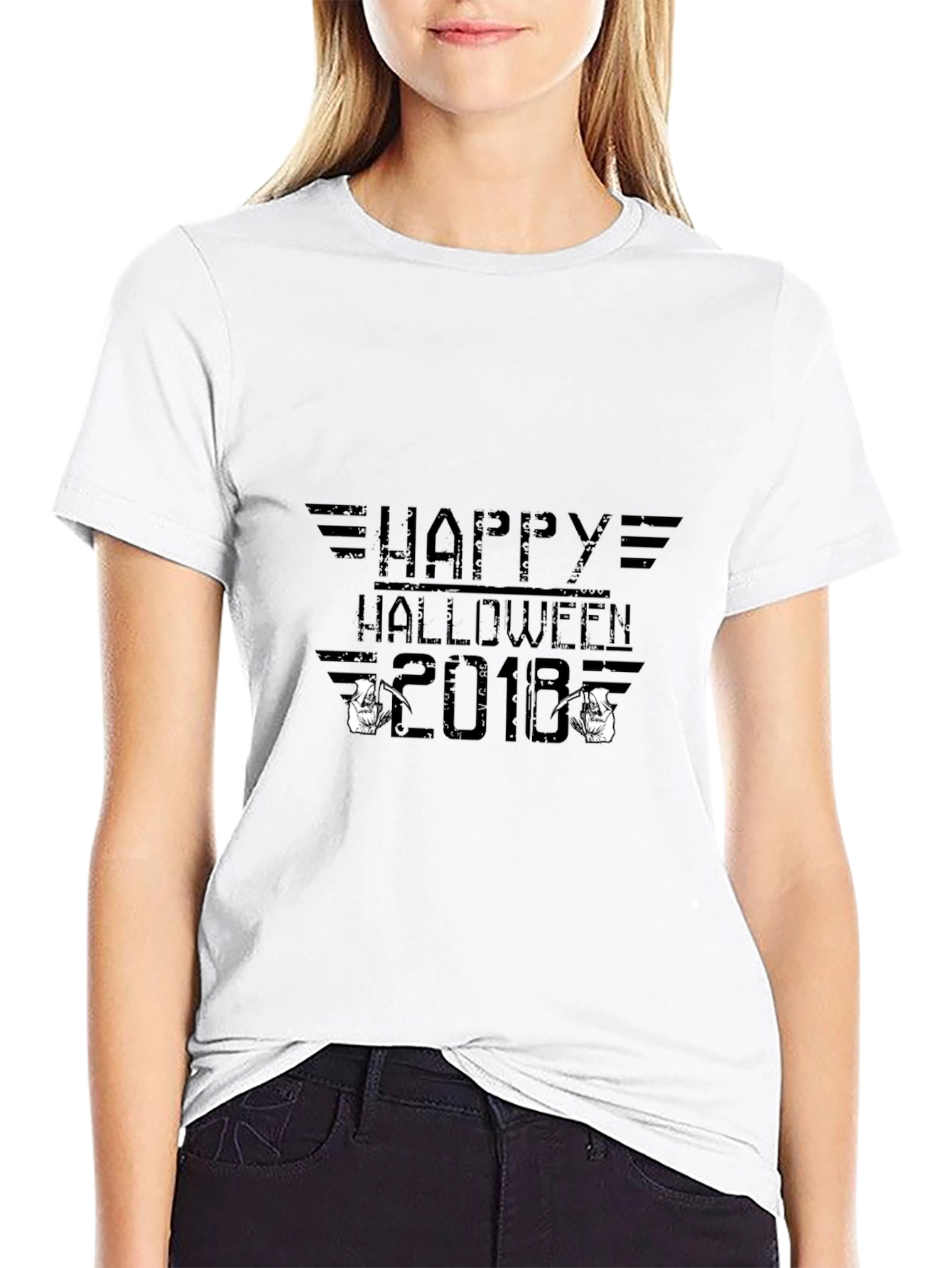Happy Halloween 2018 Black T-Shirt