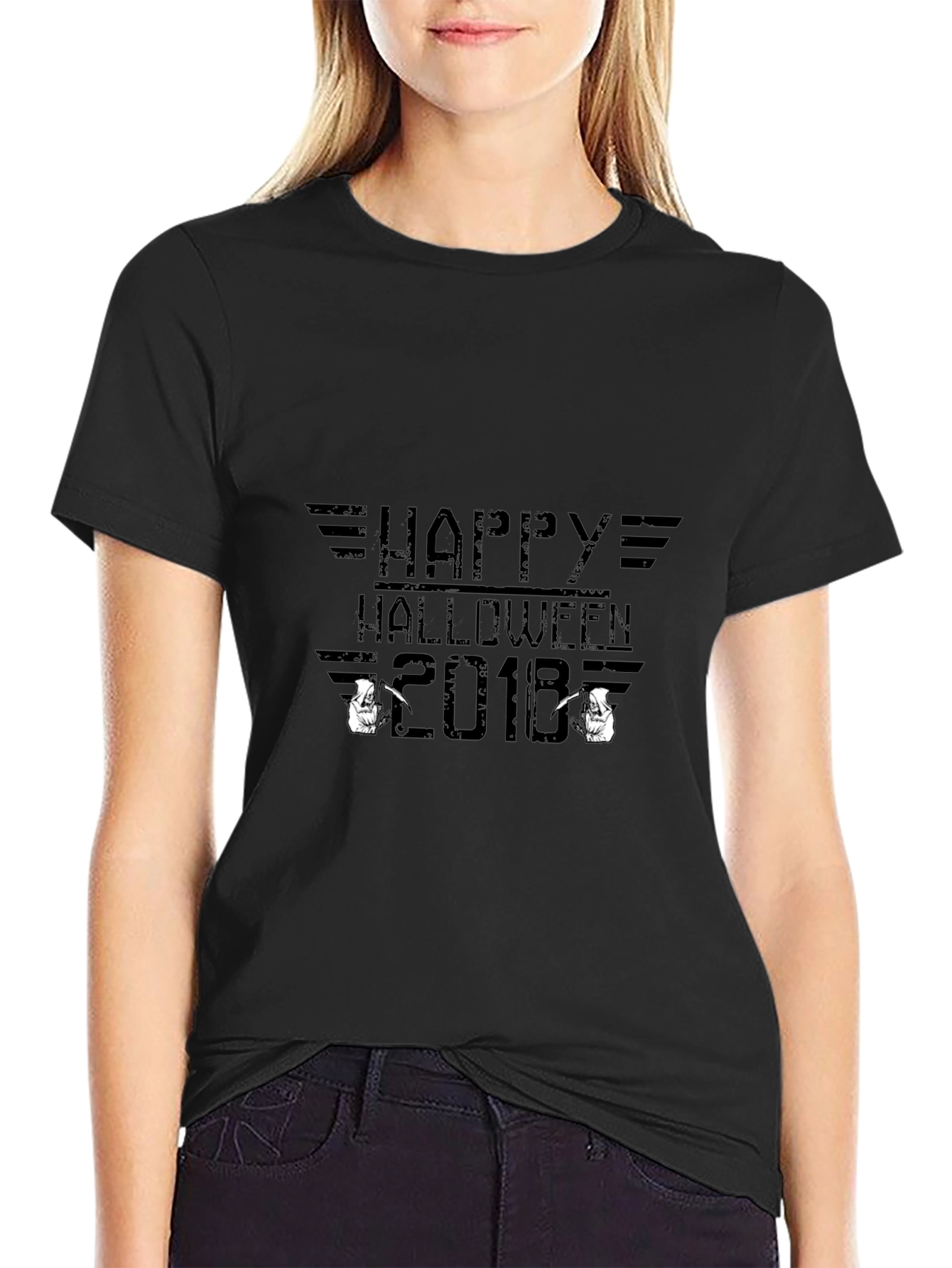 Happy Halloween 2018 Black T-Shirt