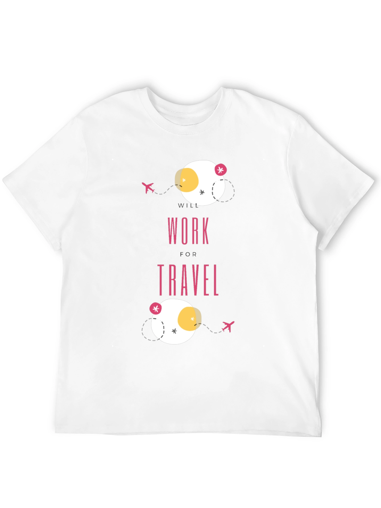 Work Travel T-Shirt - Modern Graphic Tee