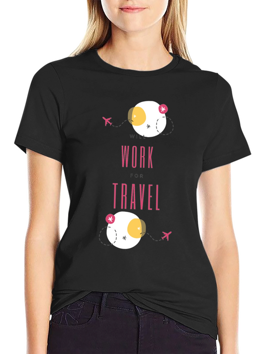 Work Travel T-Shirt - Modern Graphic Tee