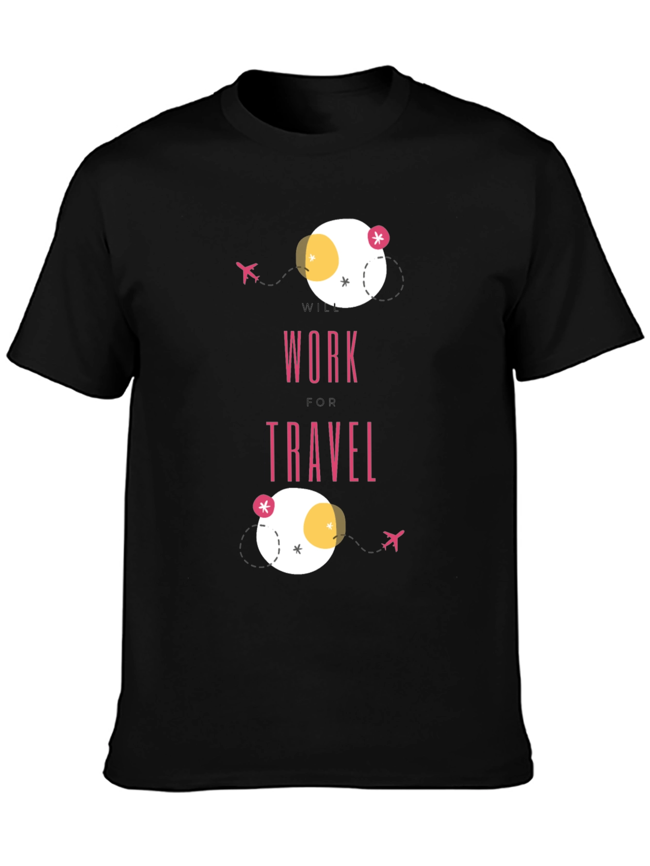 Work Travel T-Shirt - Modern Graphic Tee
