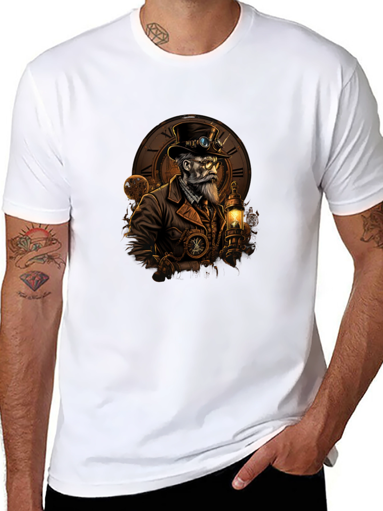 Steampunk Gentleman Graphic Tee