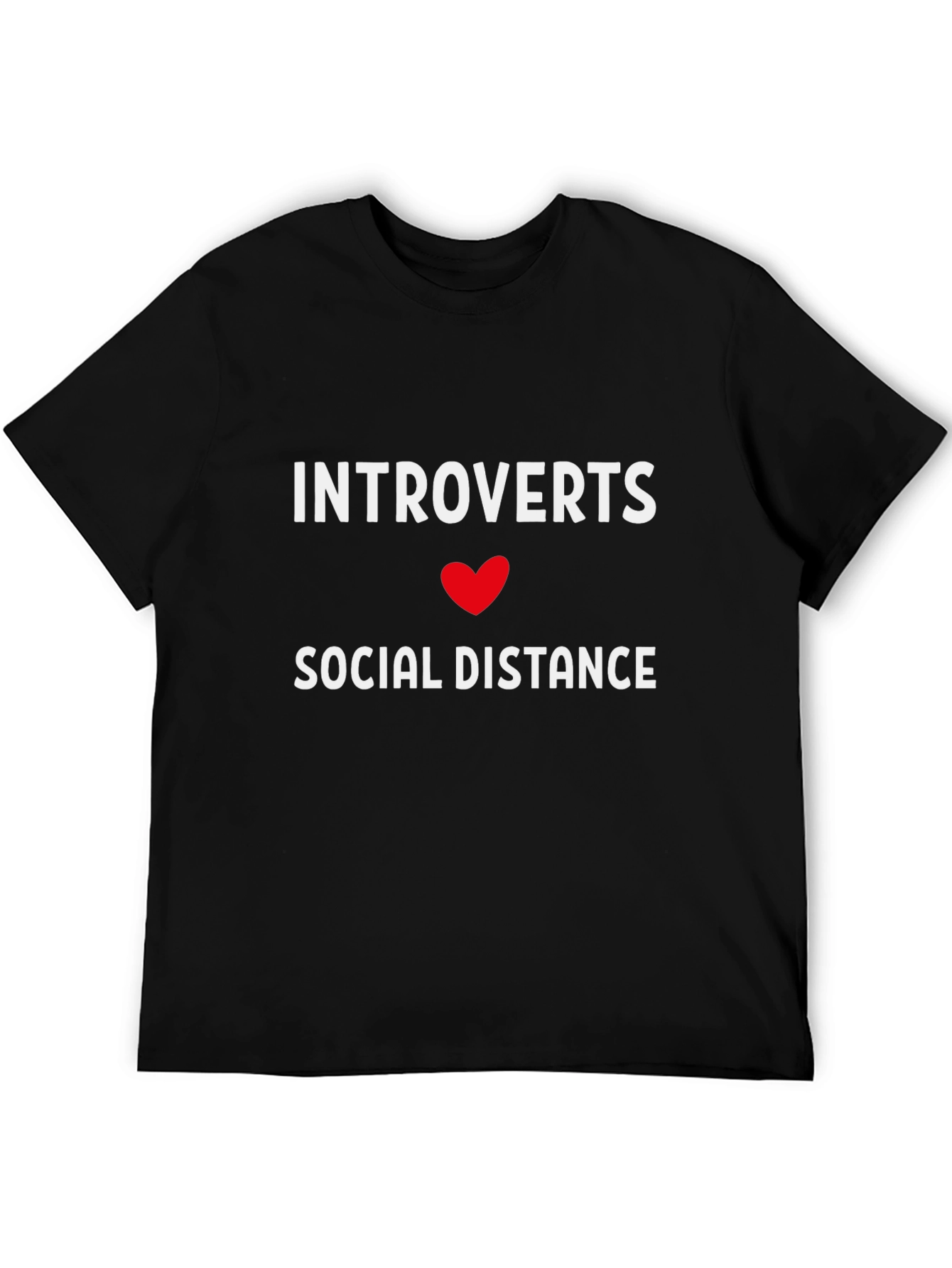 Introvert Social Distance Graphic Tee