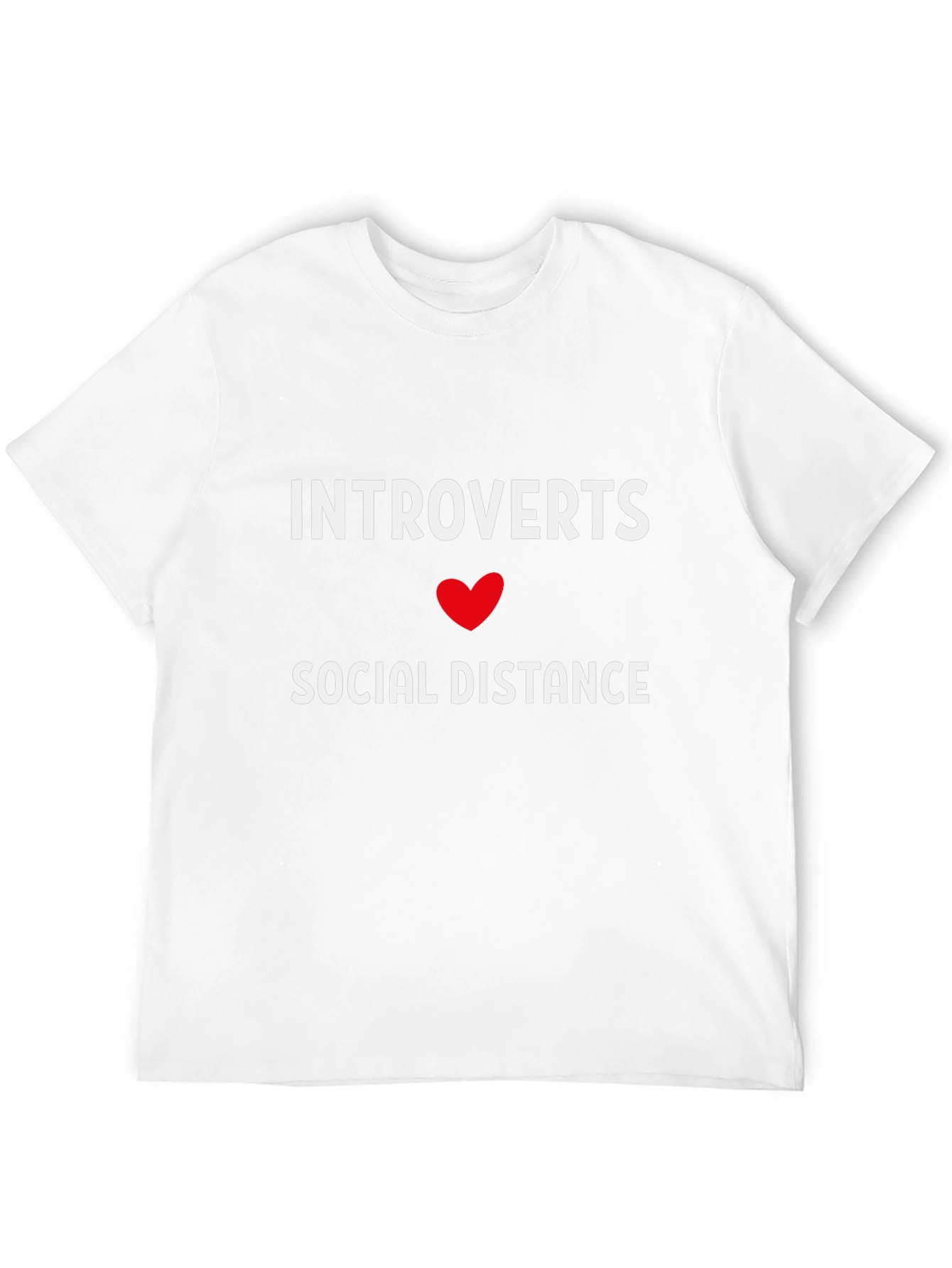 Introvert Social Distance Graphic Tee